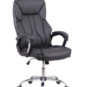Stratford High Back Executive Black Leather Office Chair with Arms