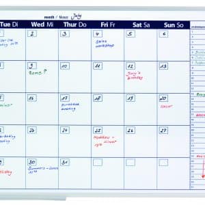 Monthly Planner Day Grid, 90 x 60cm