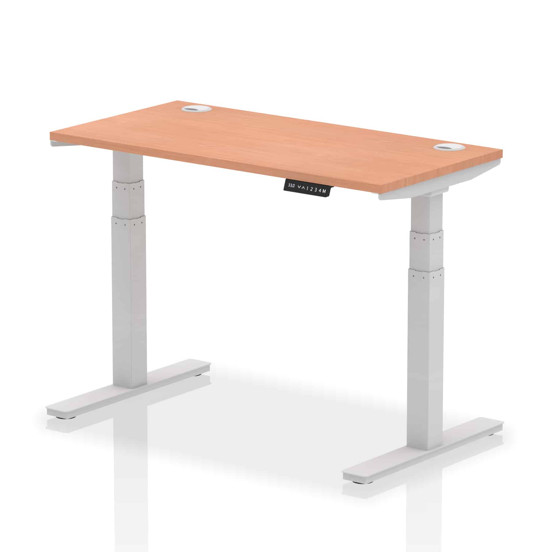 Air Height Adjustable Slimline Desk With Cable Ports - Image 3