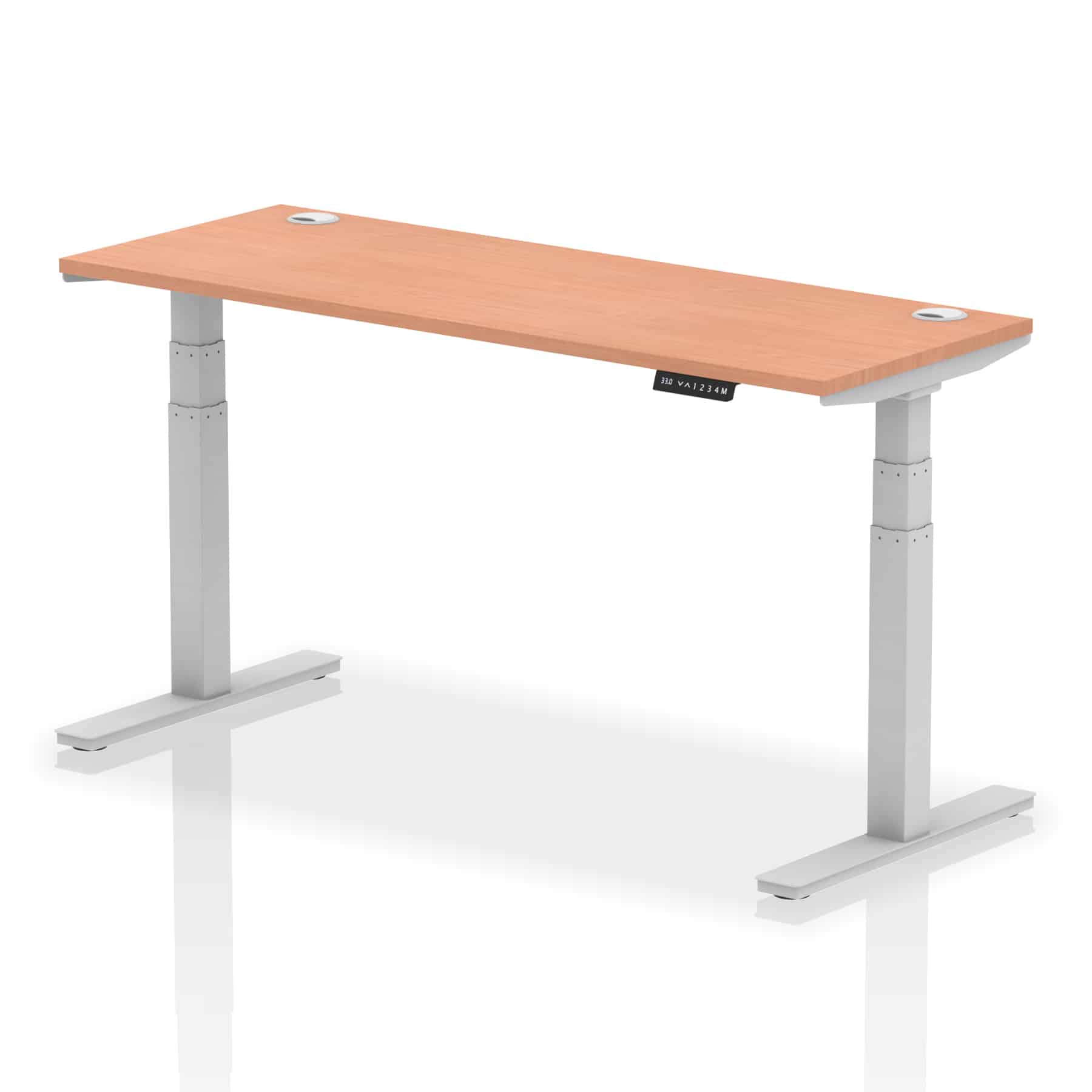 Air Height Adjustable Slimline Desk With Cable Ports - Image 75