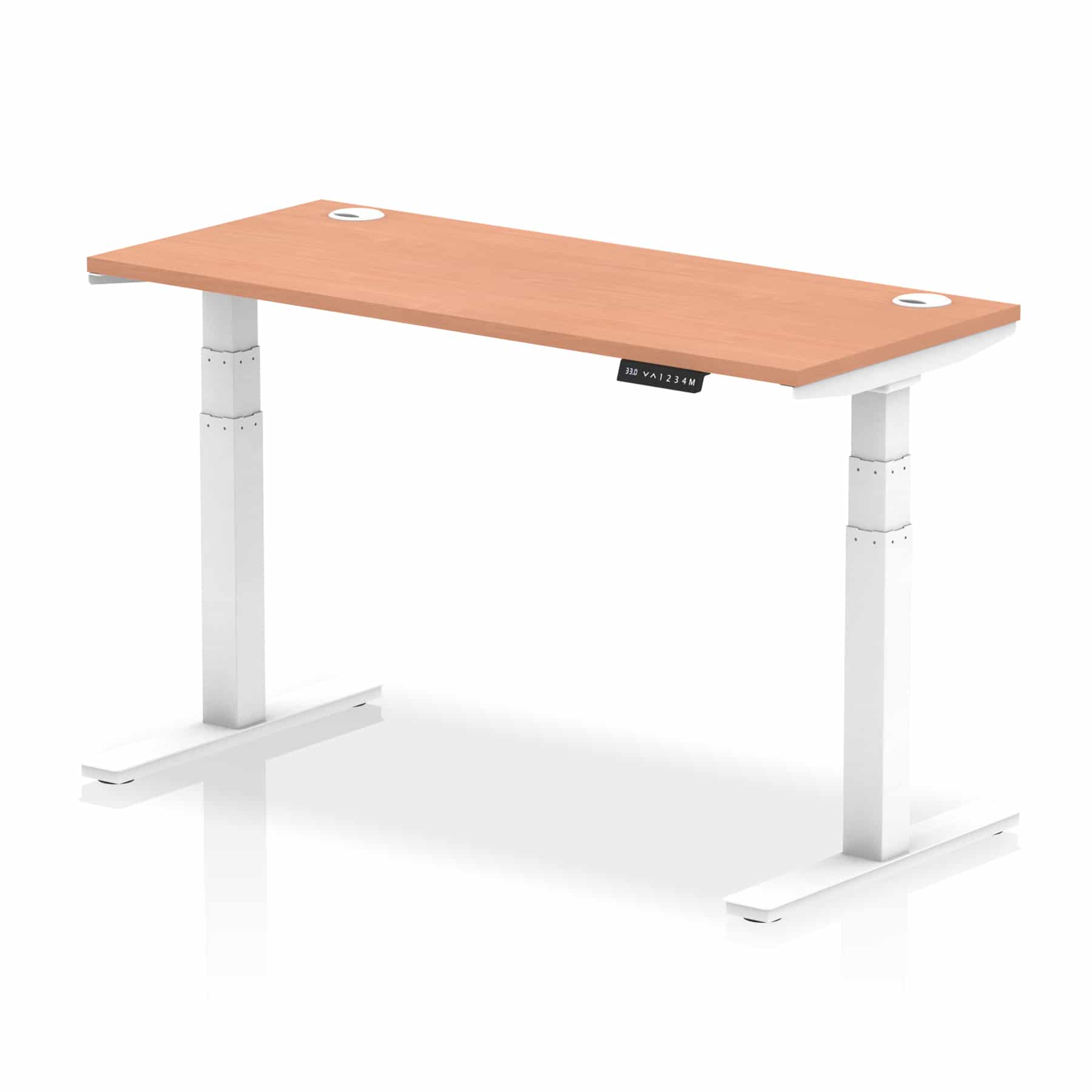 Air Height Adjustable Slimline Desk With Cable Ports - Image 41