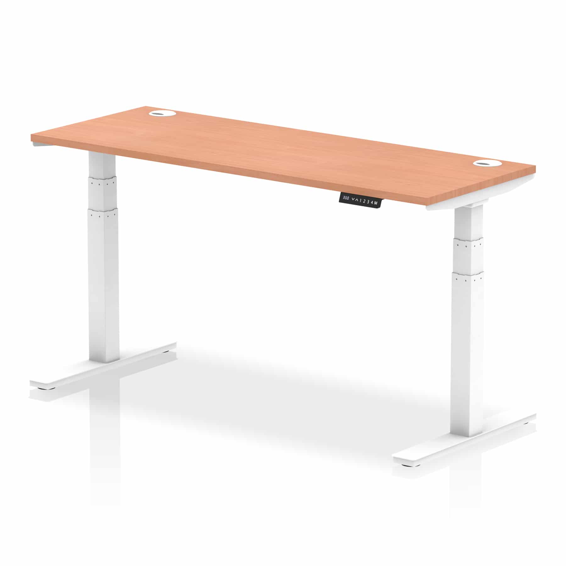Air Height Adjustable Slimline Desk With Cable Ports - Image 77