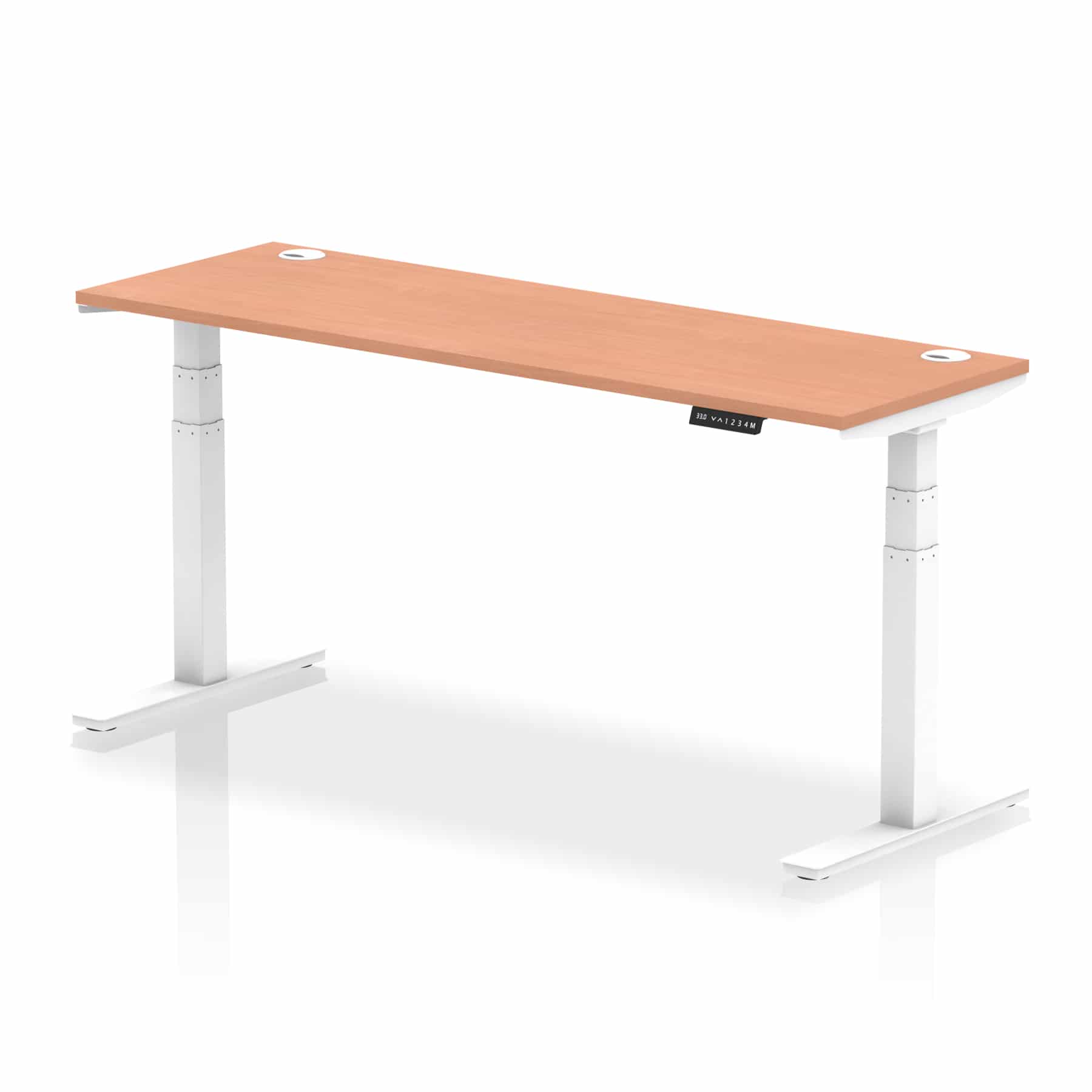 Air Height Adjustable Slimline Desk With Cable Ports - Image 113