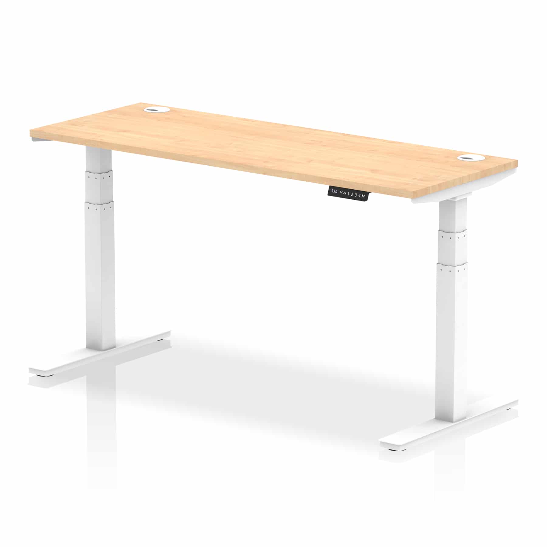 Air Height Adjustable Slimline Desk With Cable Ports - Image 89