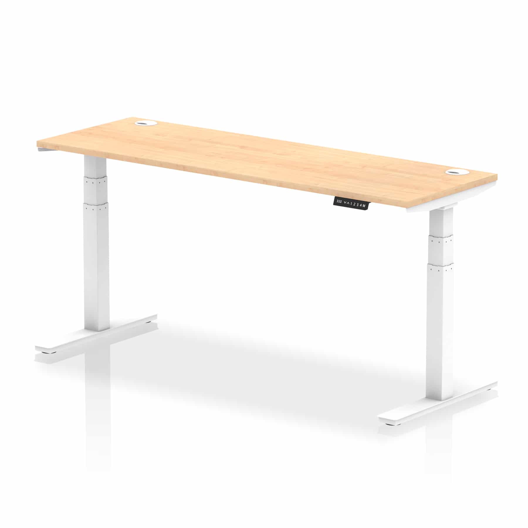 Air Height Adjustable Slimline Desk With Cable Ports - Image 125