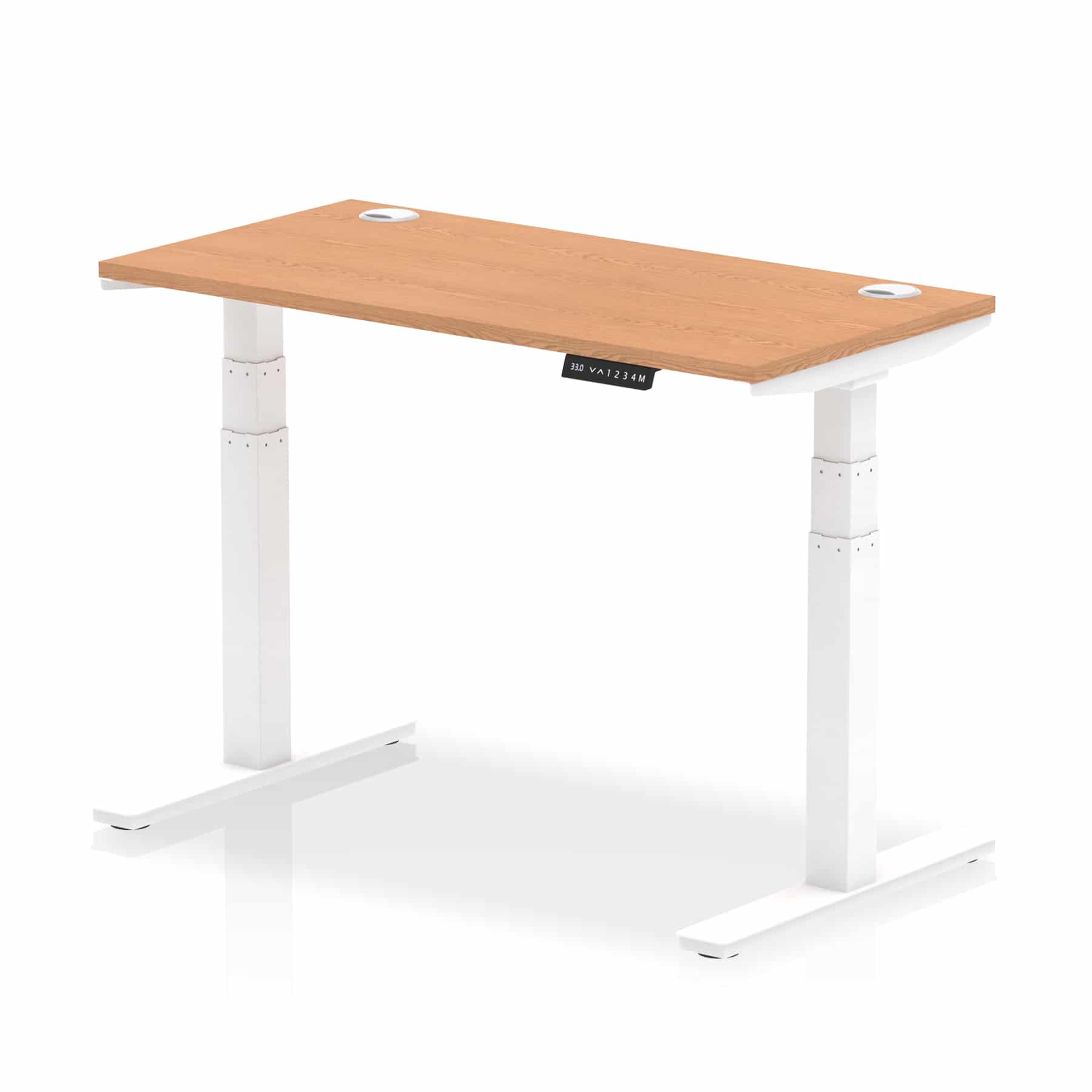 Air Height Adjustable Slimline Desk With Cable Ports - Image 23
