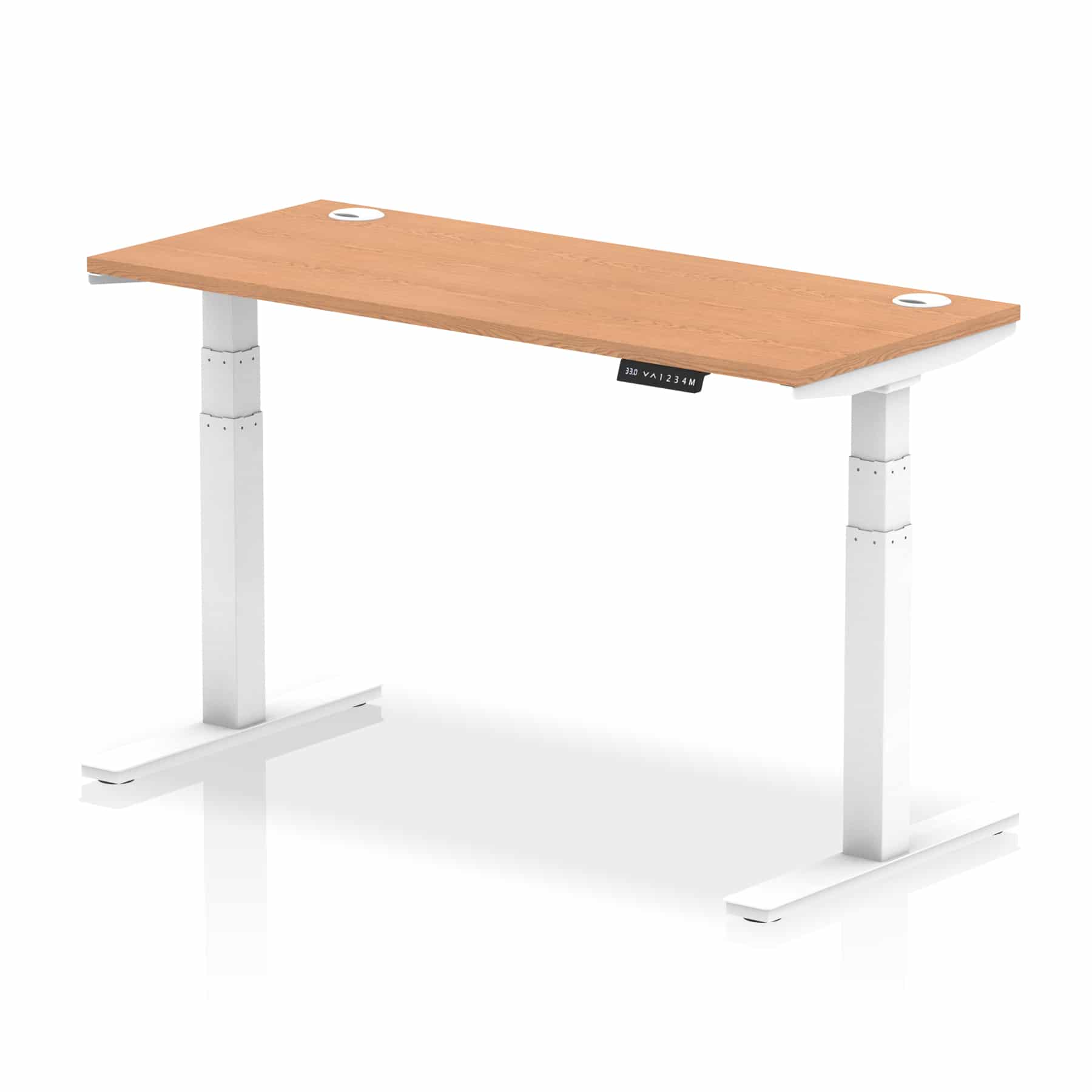 Air Height Adjustable Slimline Desk With Cable Ports - Image 59