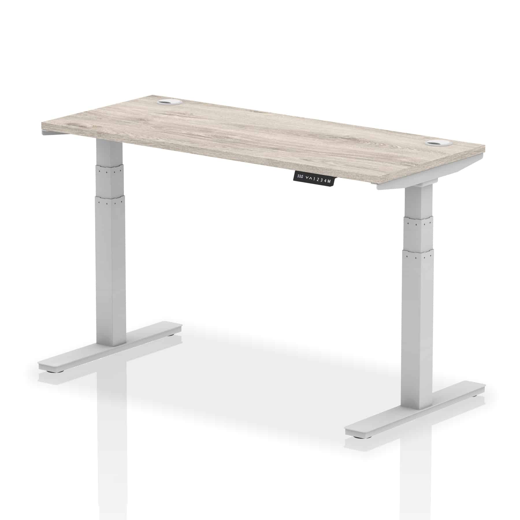 Air Height Adjustable Slimline Desk With Cable Ports - Image 45
