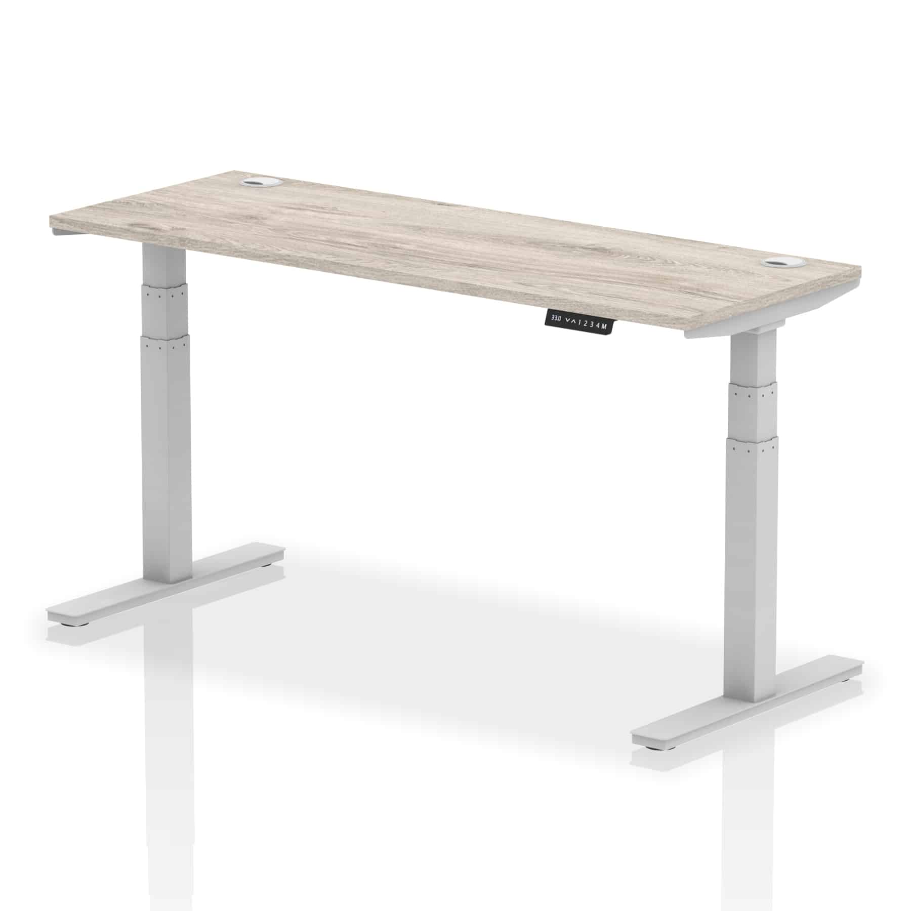 Air Height Adjustable Slimline Desk With Cable Ports - Image 81
