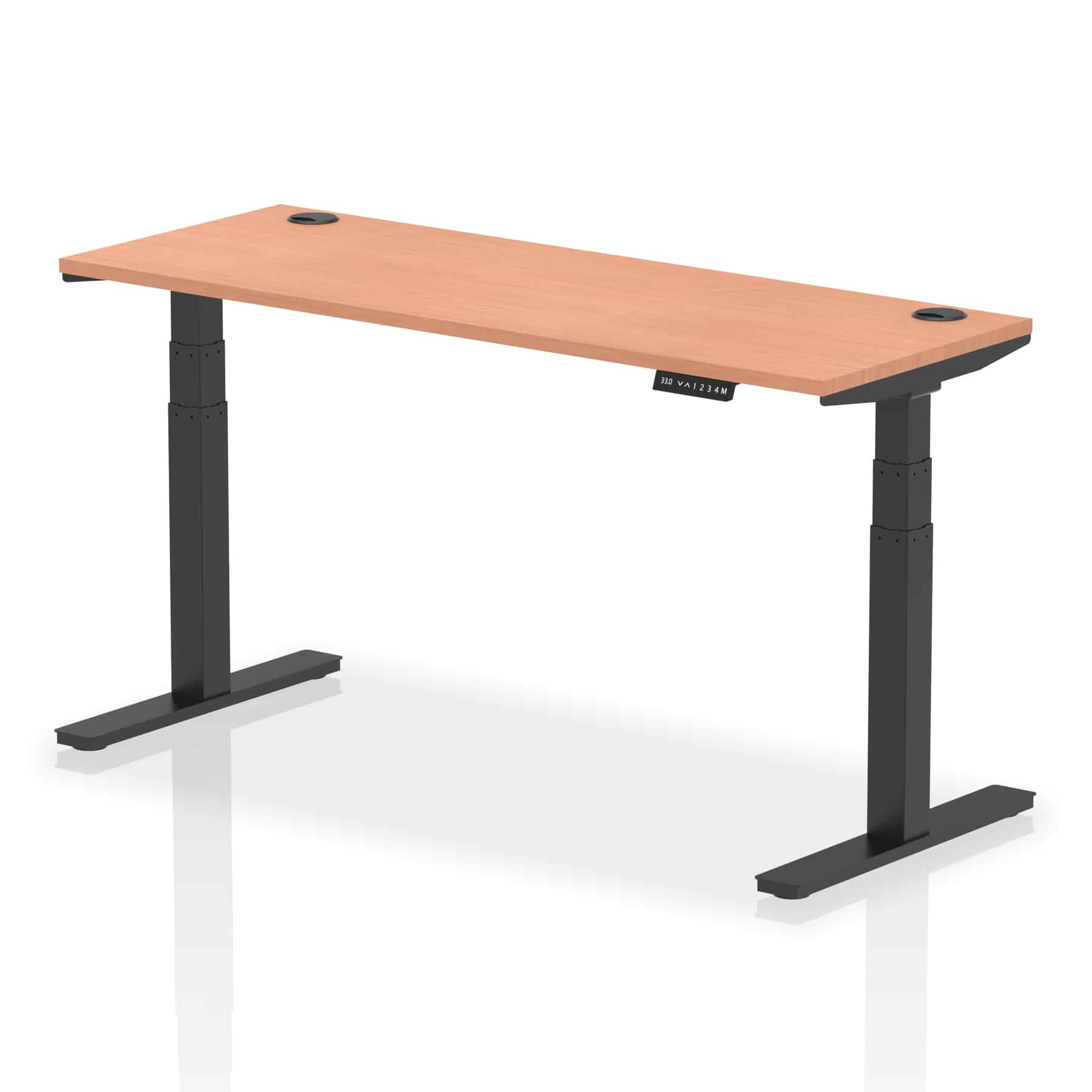 Air Height Adjustable Slimline Desk With Cable Ports - Image 73