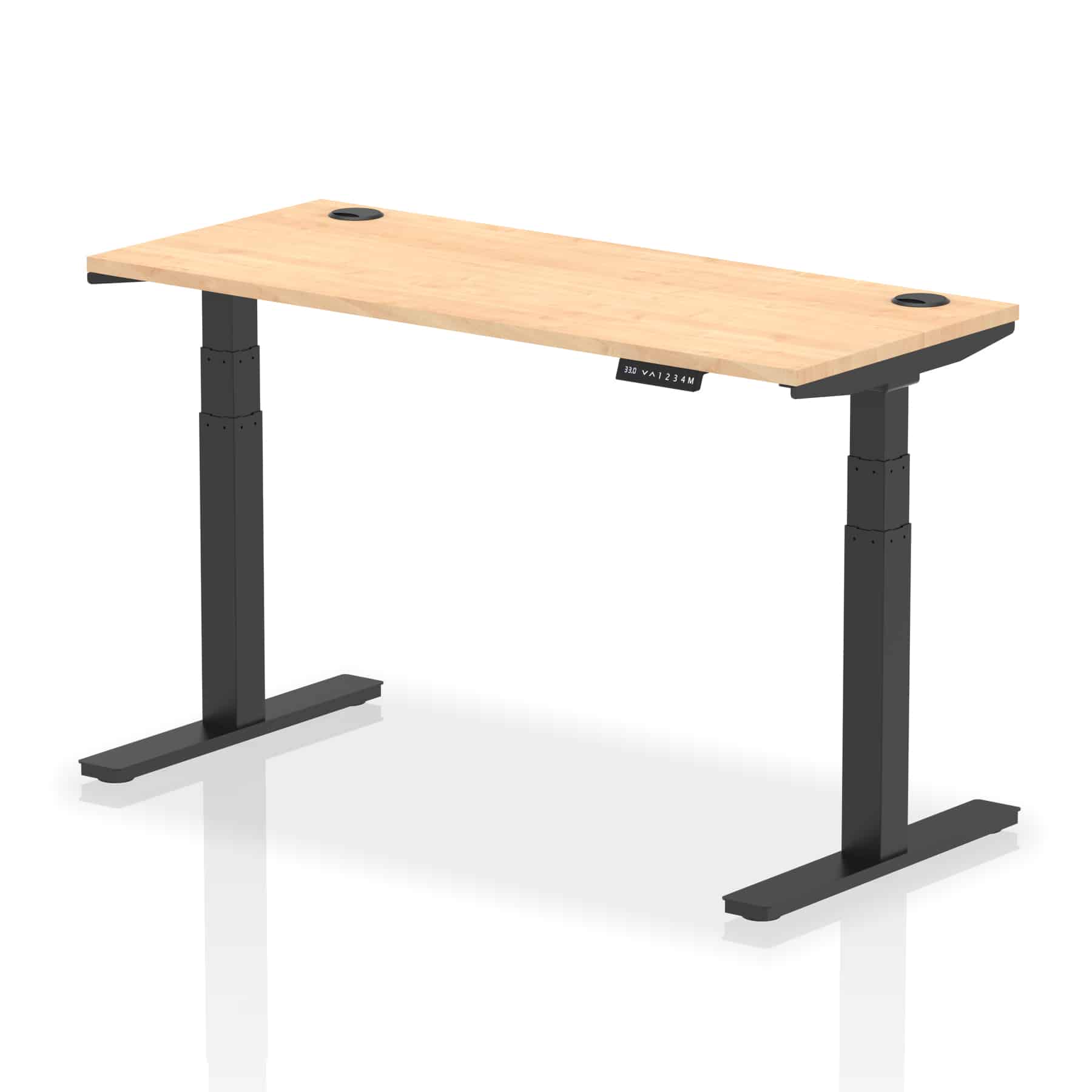 Air Height Adjustable Slimline Desk With Cable Ports - Image 49