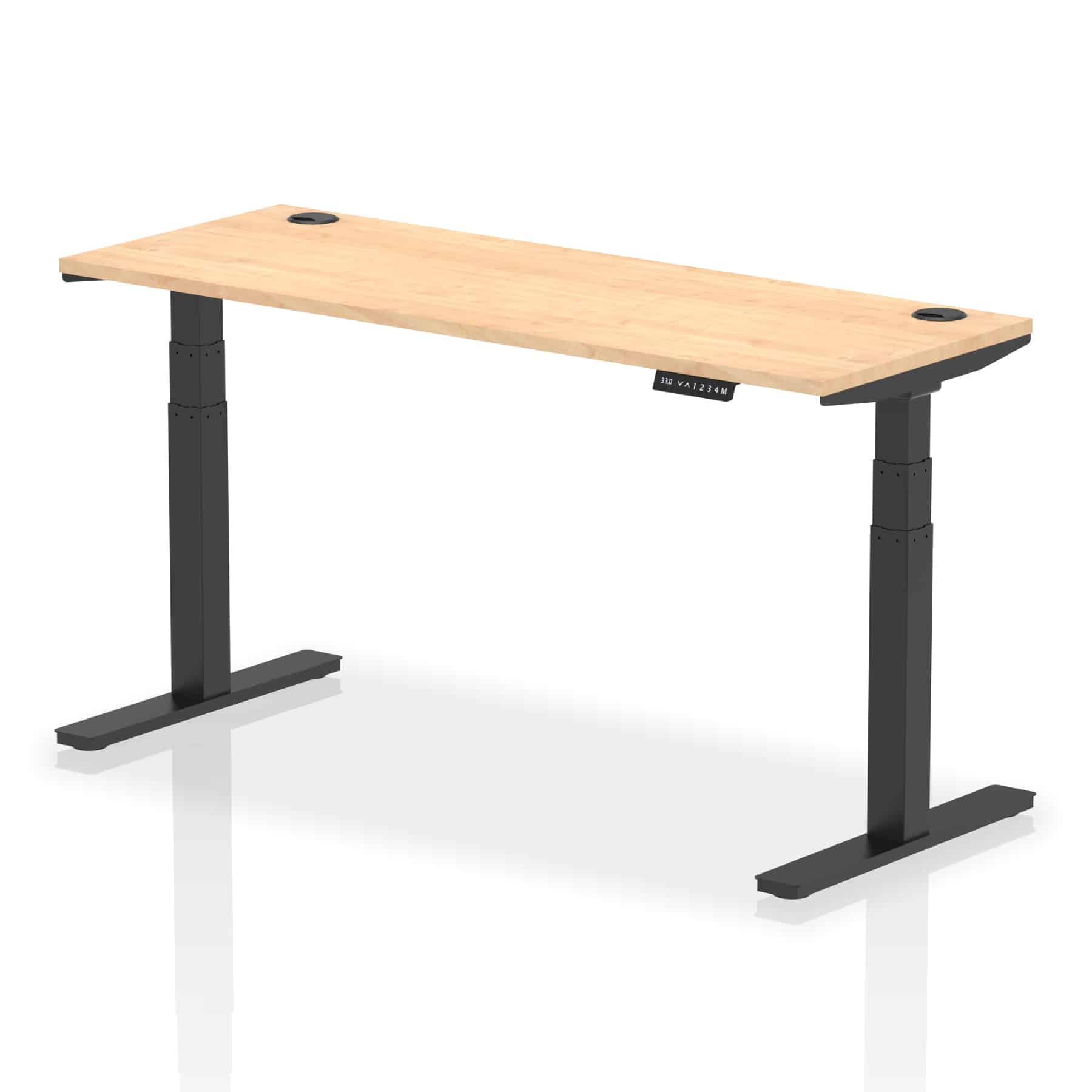 Air Height Adjustable Slimline Desk With Cable Ports - Image 85
