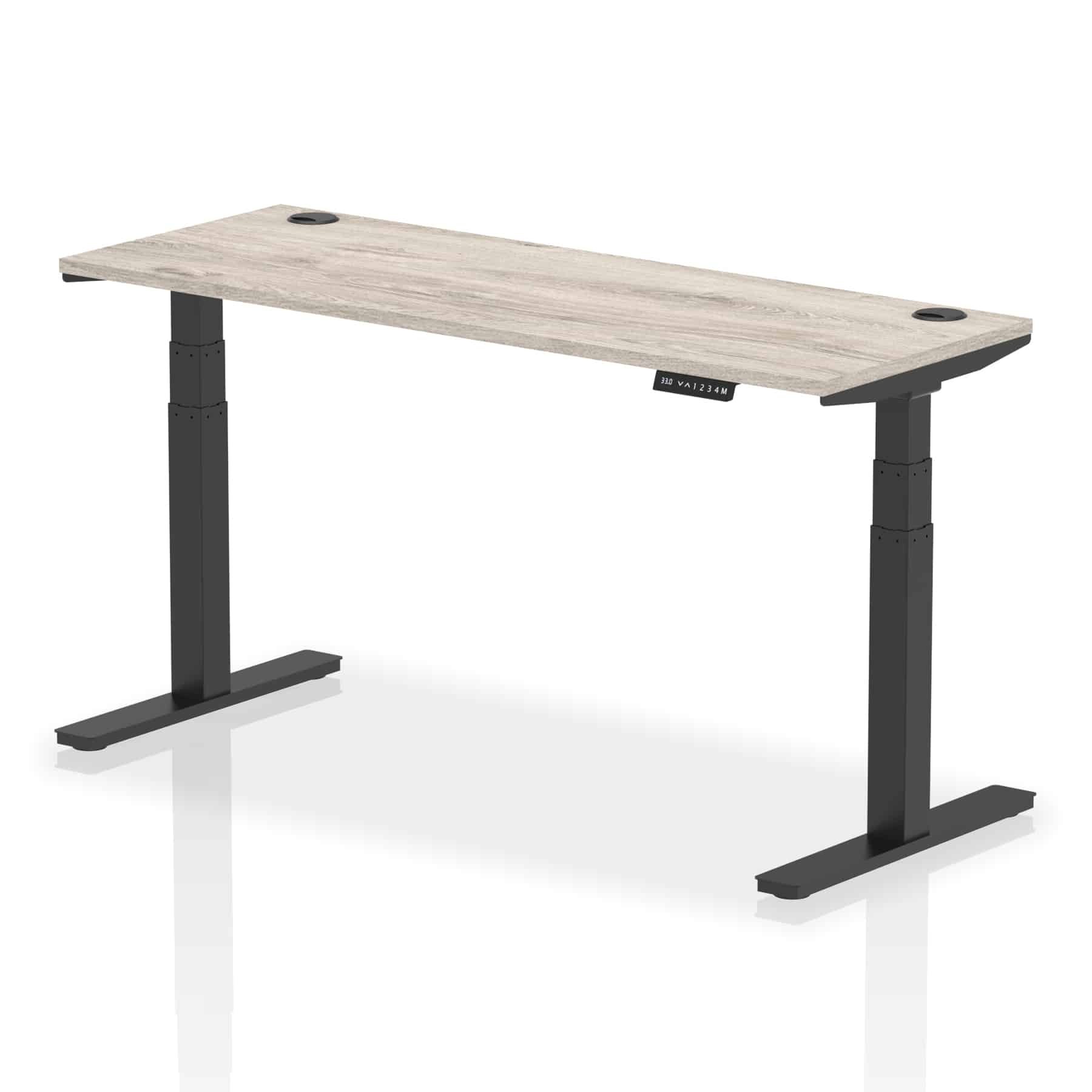 Air Height Adjustable Slimline Desk With Cable Ports - Image 79