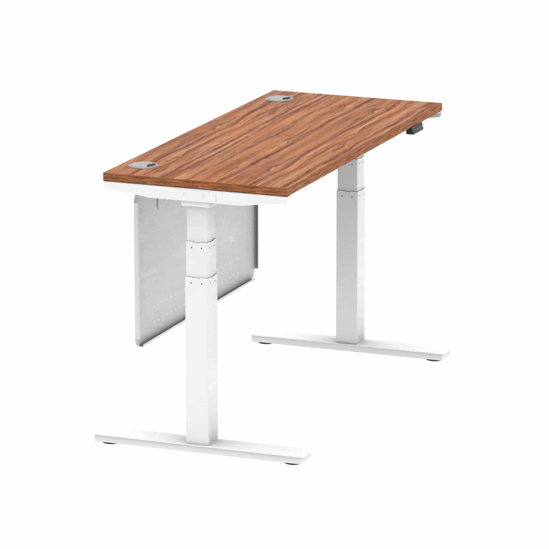 Air Height Adjustable Slimline Desk With Cable Ports With Steel Modesty Panel - Image 65