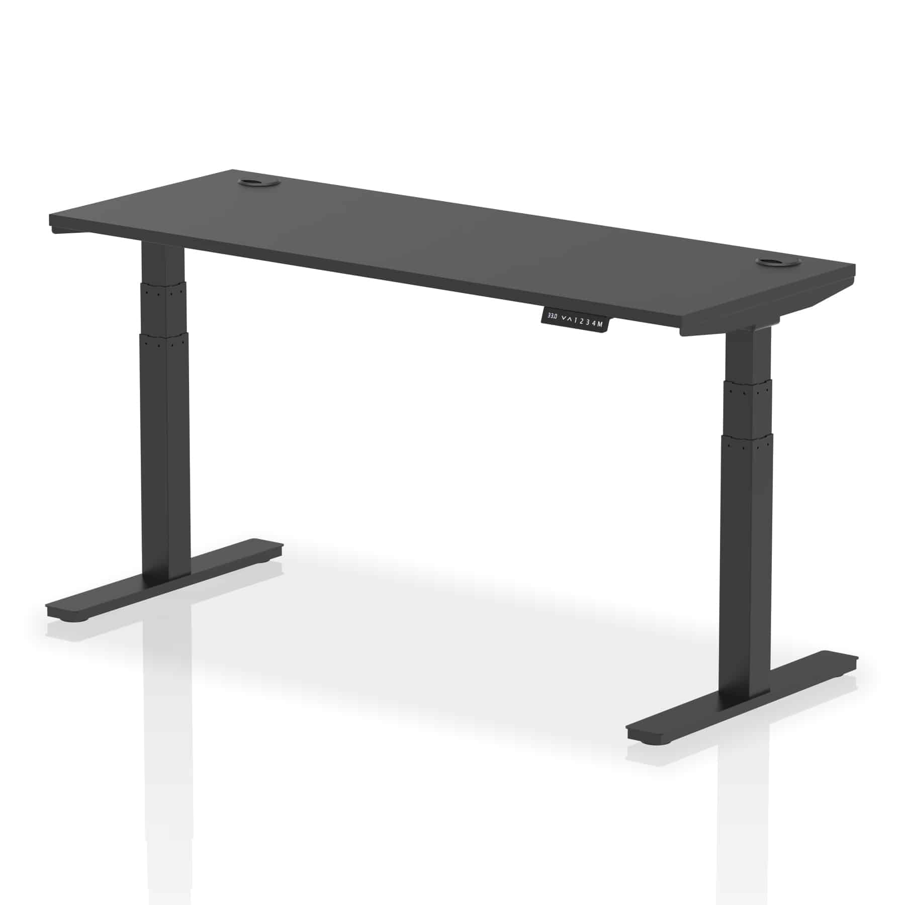 Air Height Adjustable Slimline Desk With Cable Ports - Image 157