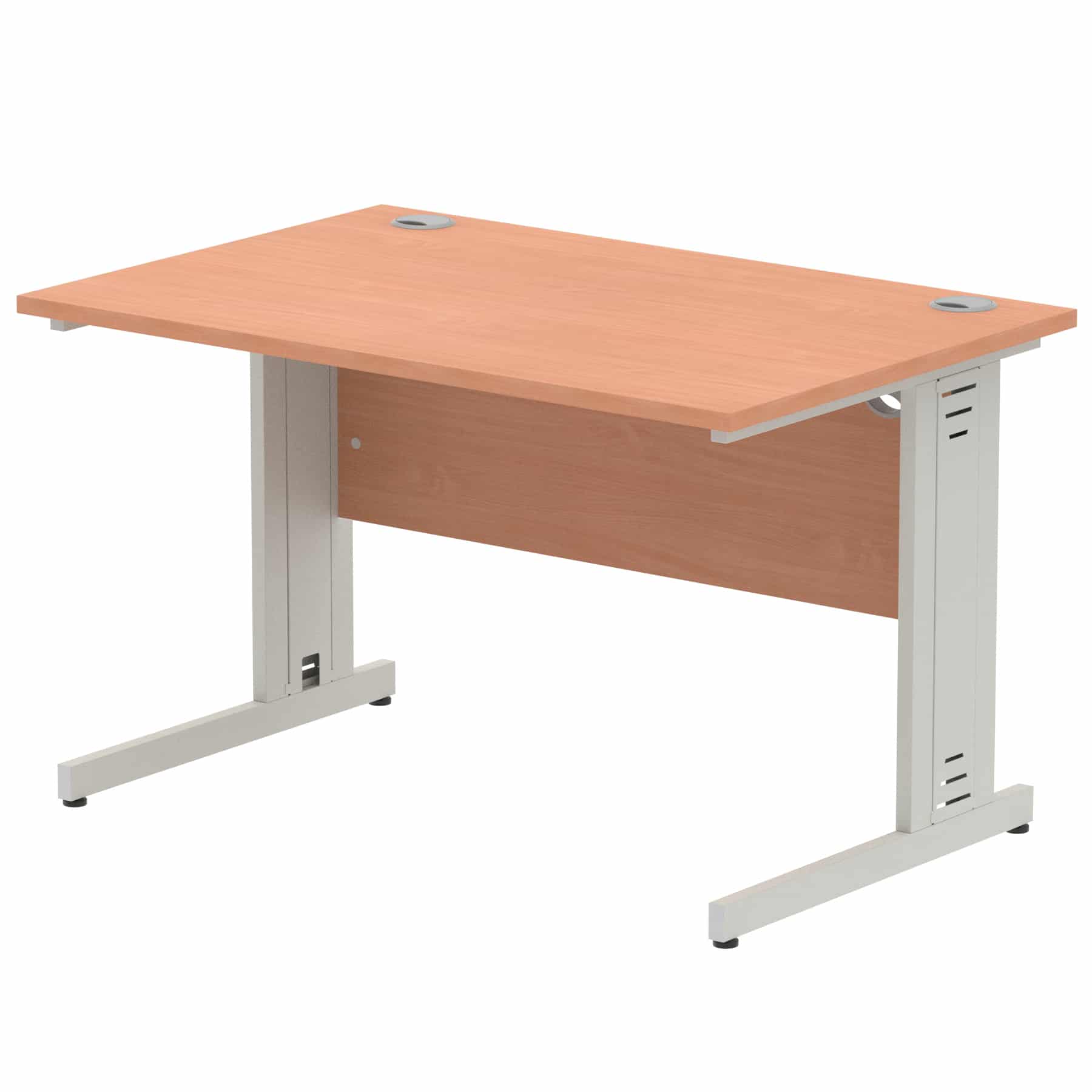 Impulse 1200mm Straight Desk Cable Managed Leg