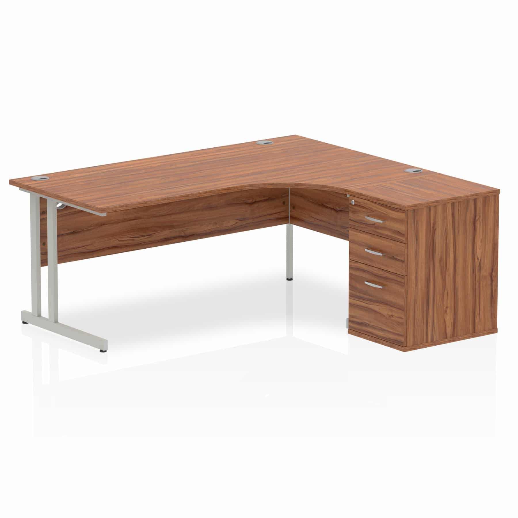 Impulse 1800mm Cantilever Right Crescent Desk Workstation - Image 26