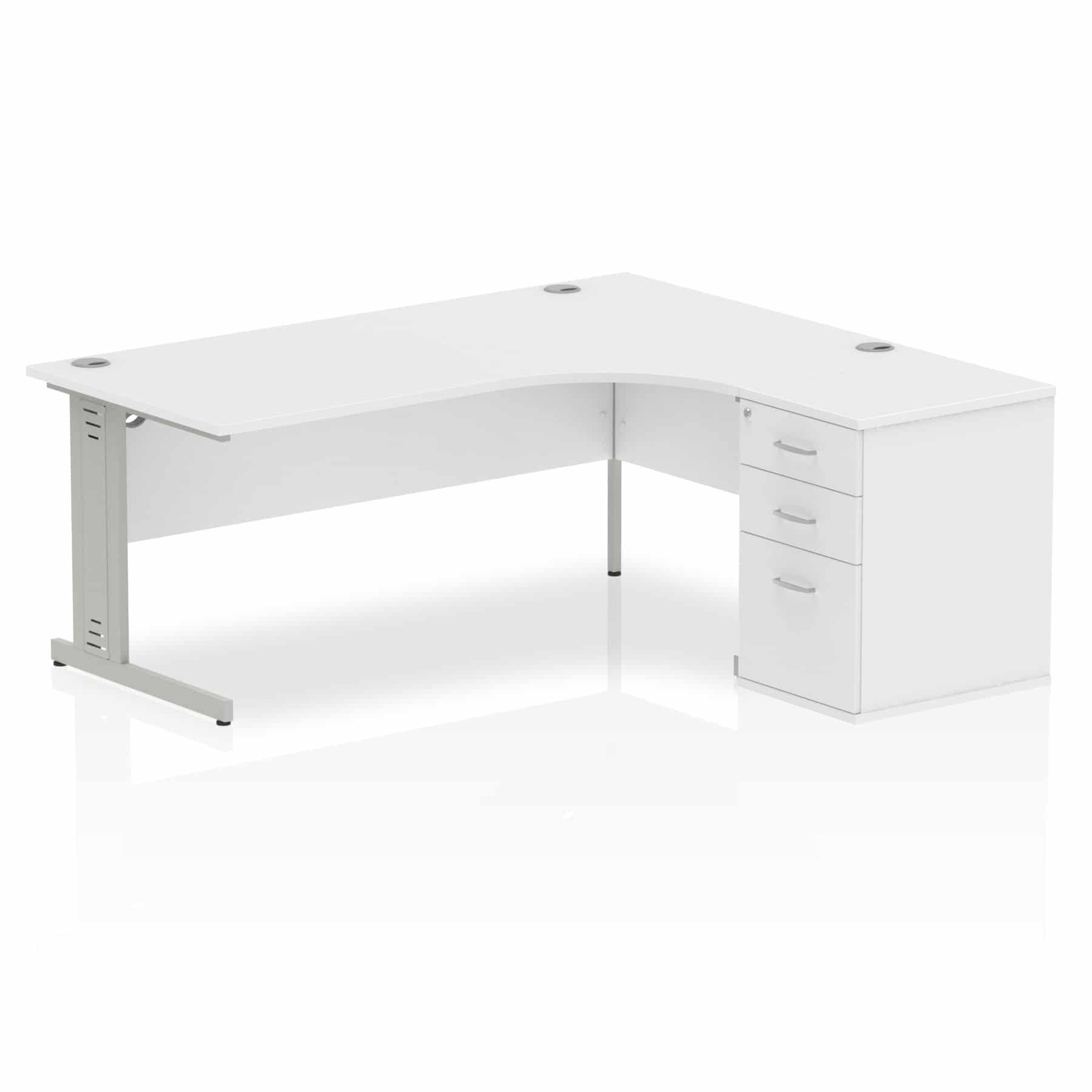 Impulse 1800mm Cable Managed Right Crescent Desk Workstation - Image 32