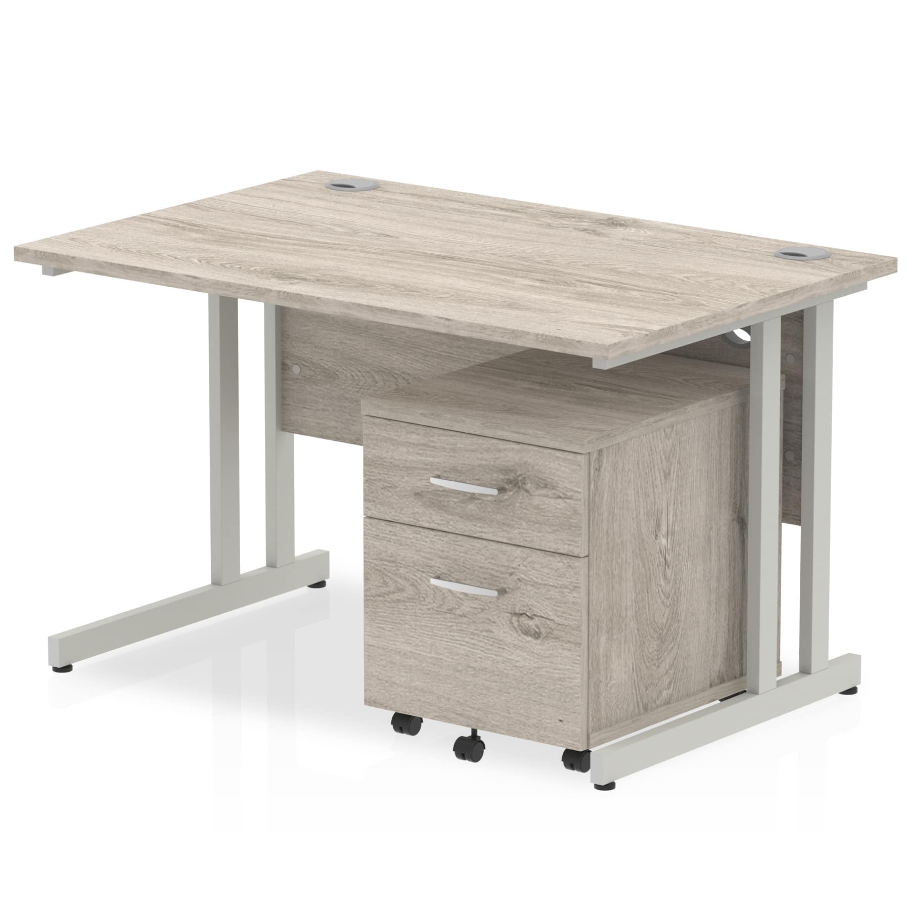 Impulse 1200mm Cantilever Straight Desk With Mobile Pedestal - Image 5