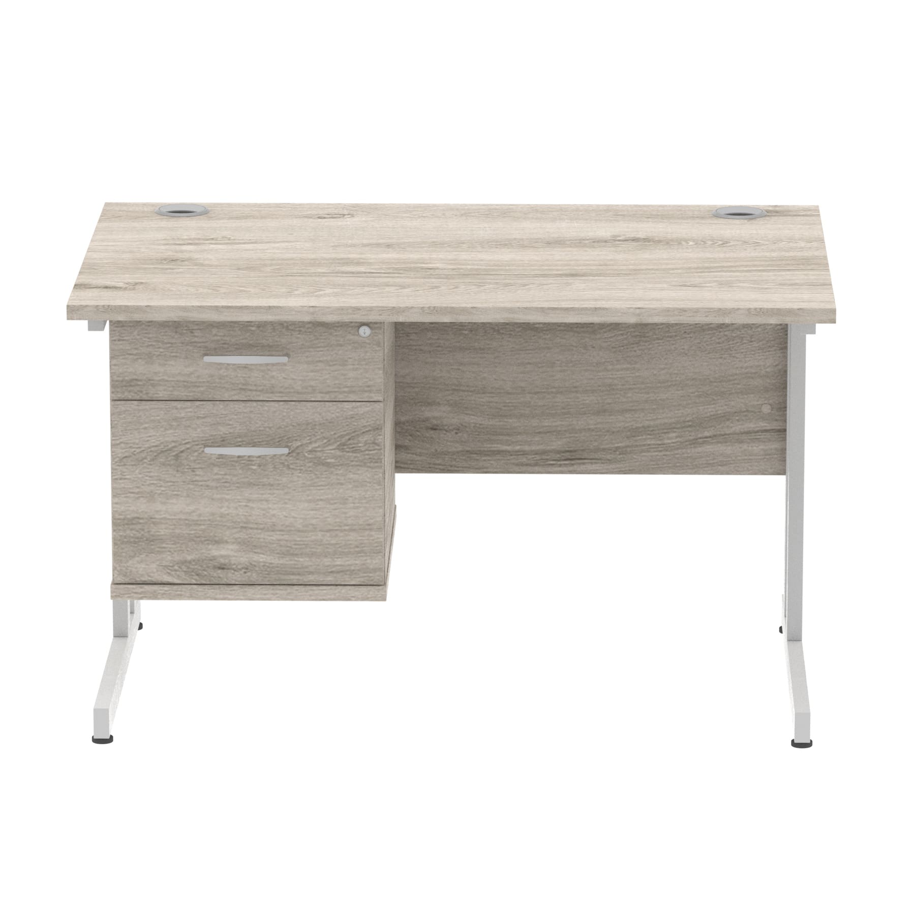 Impulse 1200mm Cantilever Straight Desk With Single Fixed Pedestal - Image 71