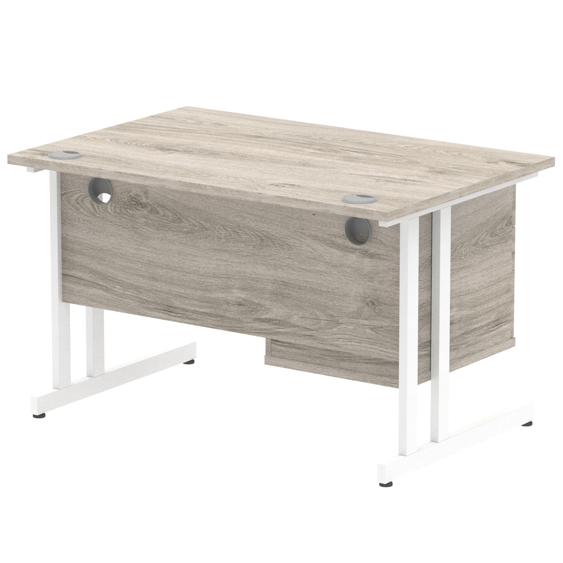 Impulse 1200mm Cantilever Straight Desk With Single Fixed Pedestal - Image 15