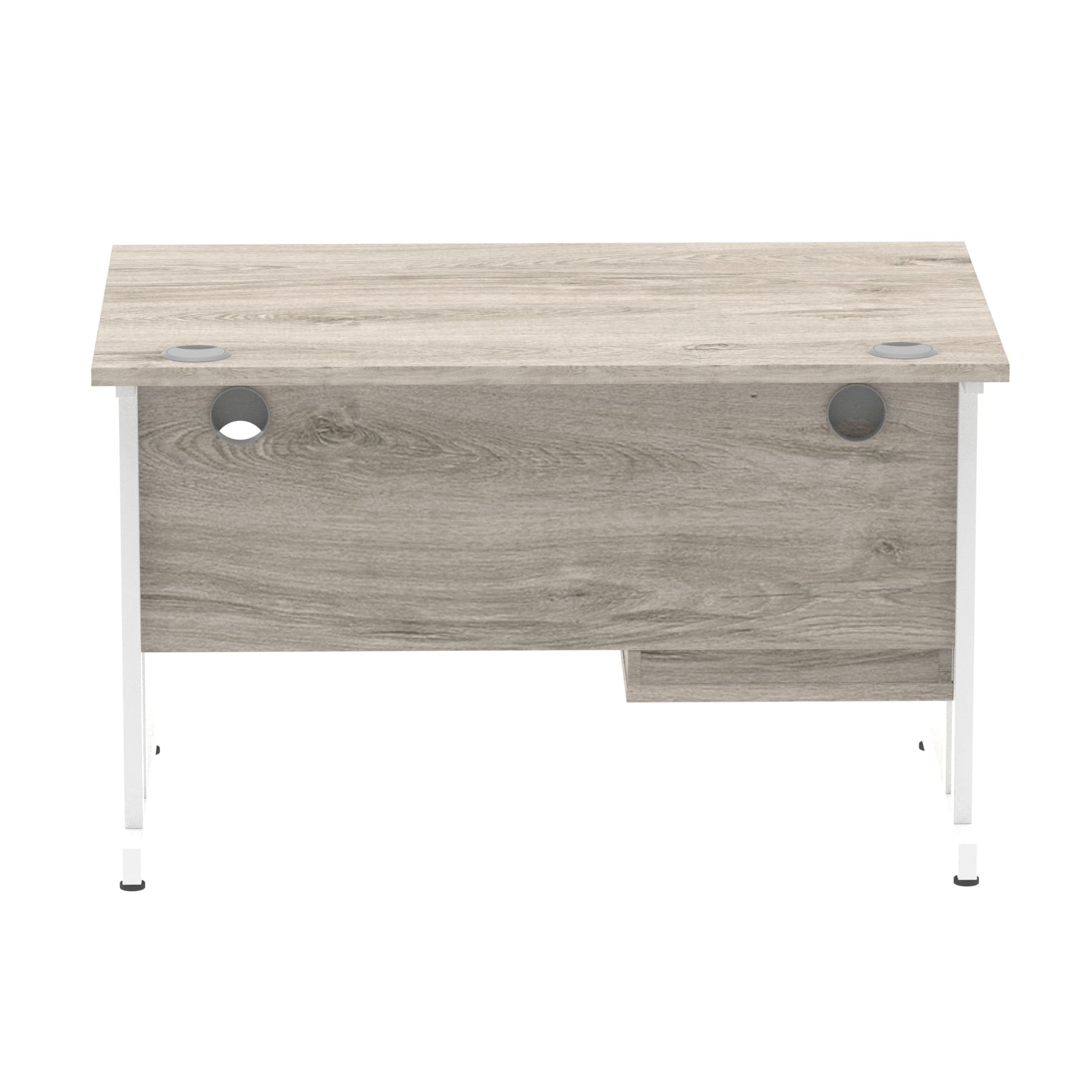Impulse 1200mm Cantilever Straight Desk With Single Fixed Pedestal - Image 16