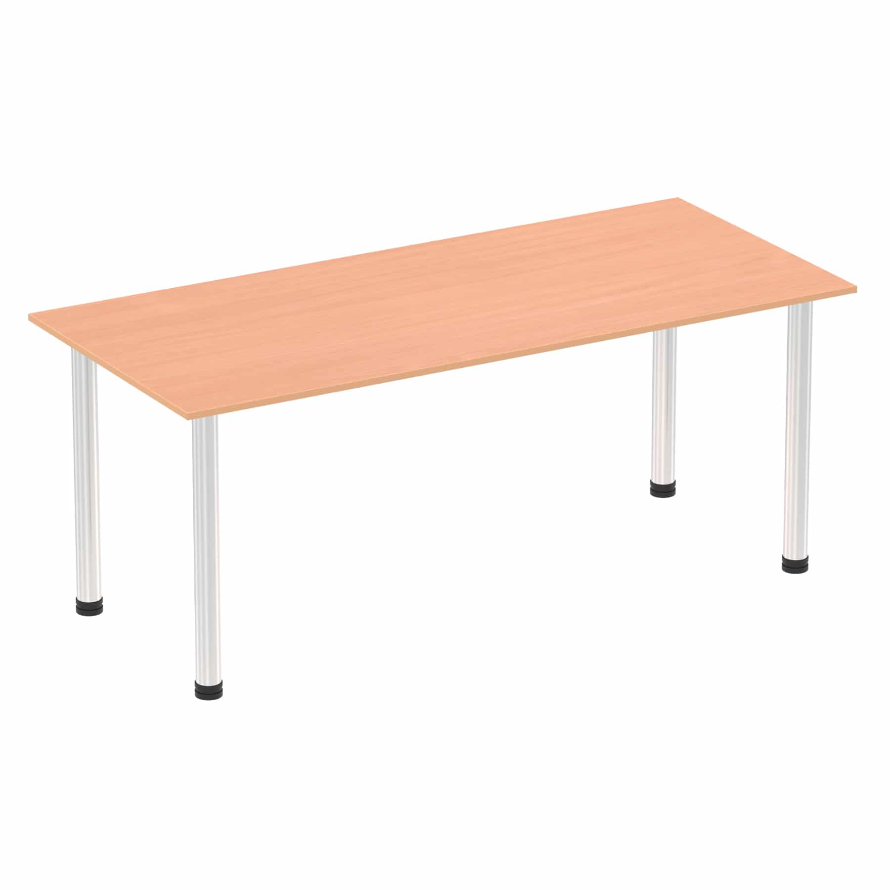 Impulse 1800mm Straight Table With Post Leg - Image 3