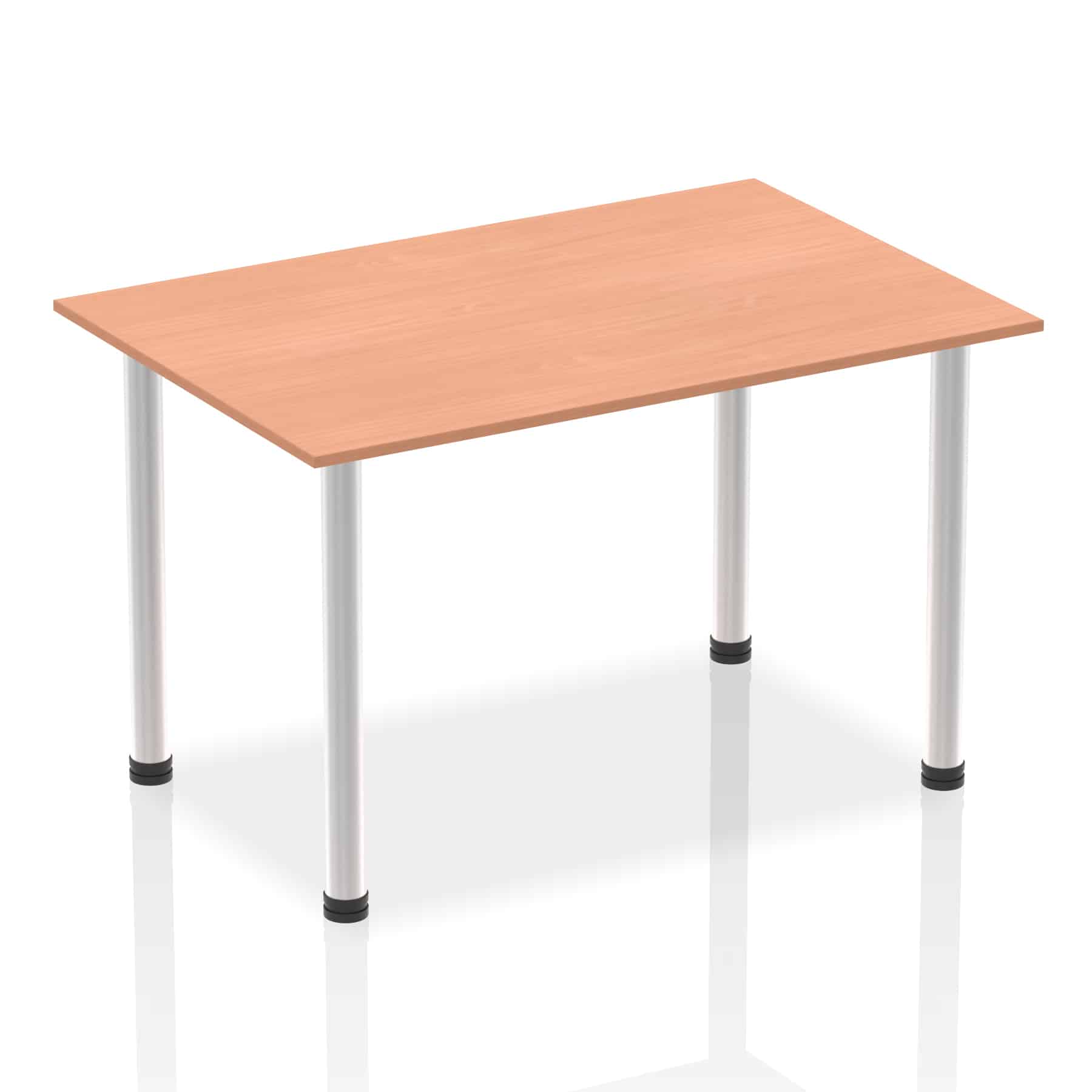 Impulse 1400mm Straight Table With Post Leg - Image 2