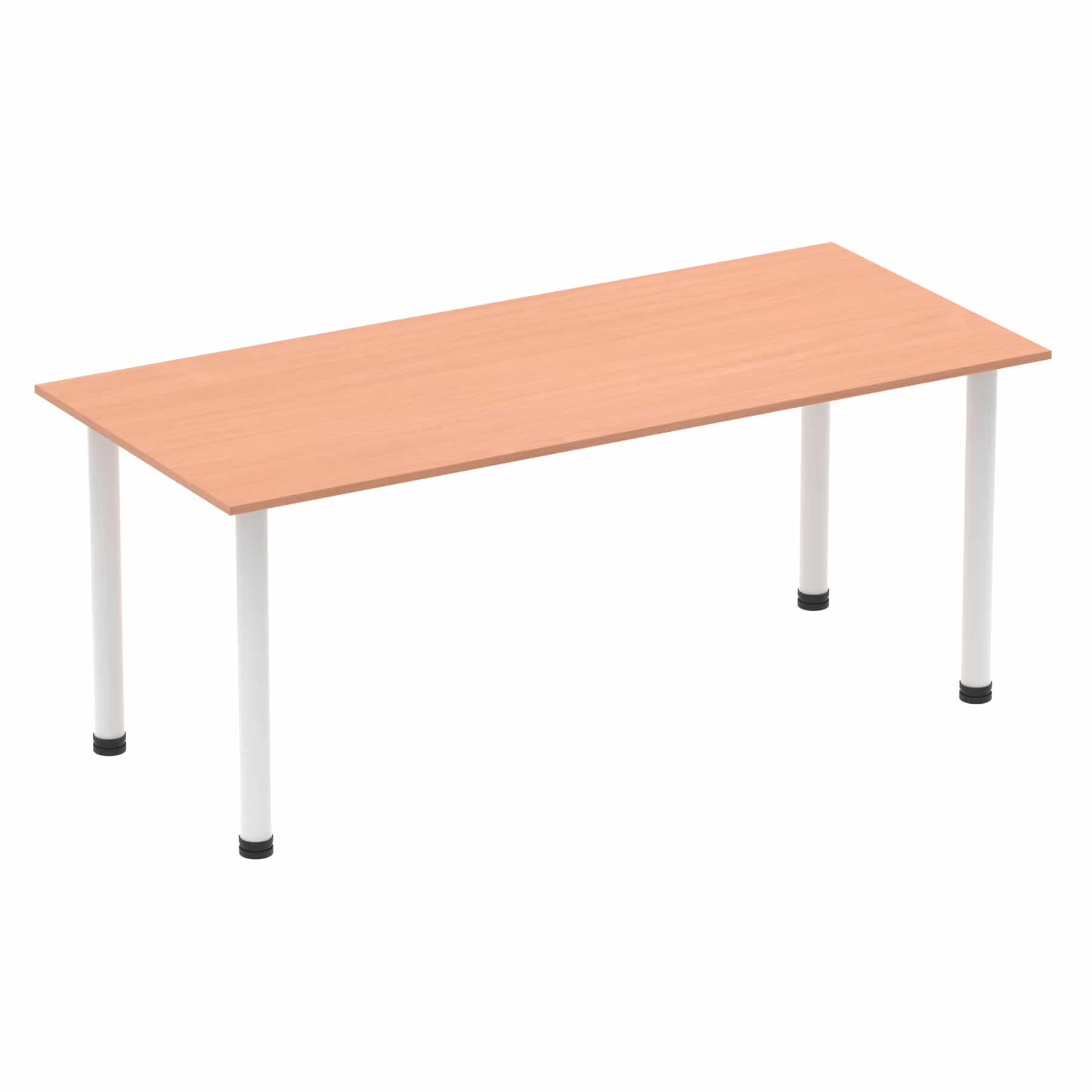 Impulse 1800mm Straight Table With Post Leg - Image 5