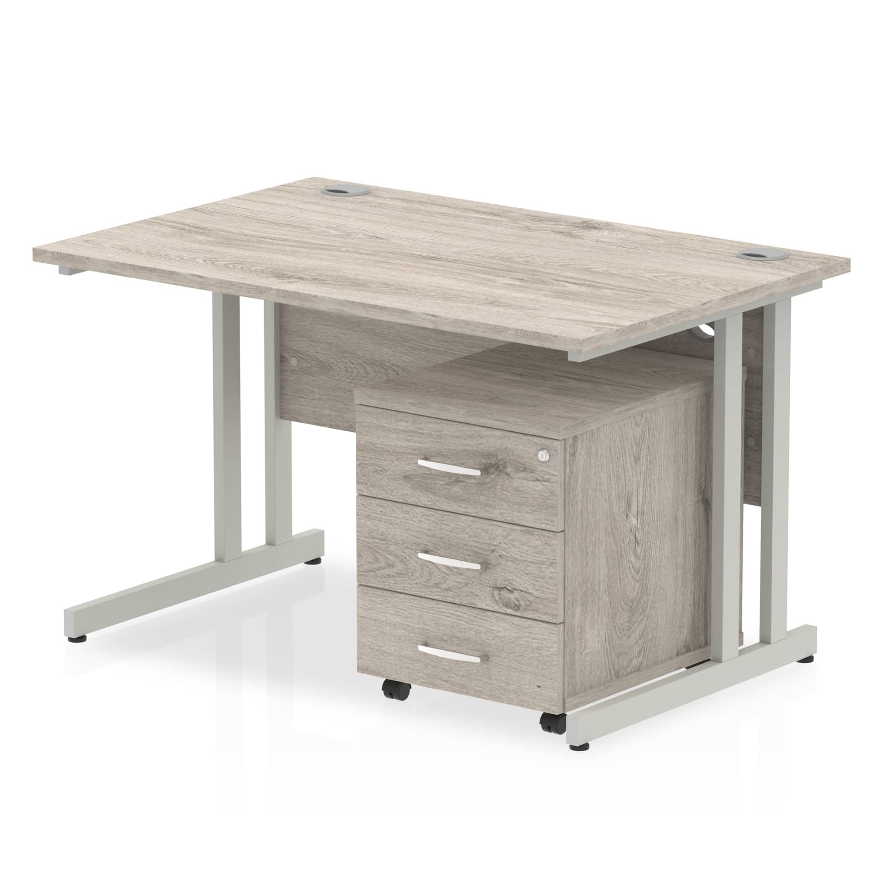 Impulse 1200mm Cantilever Straight Desk With Mobile Pedestal - Image 8