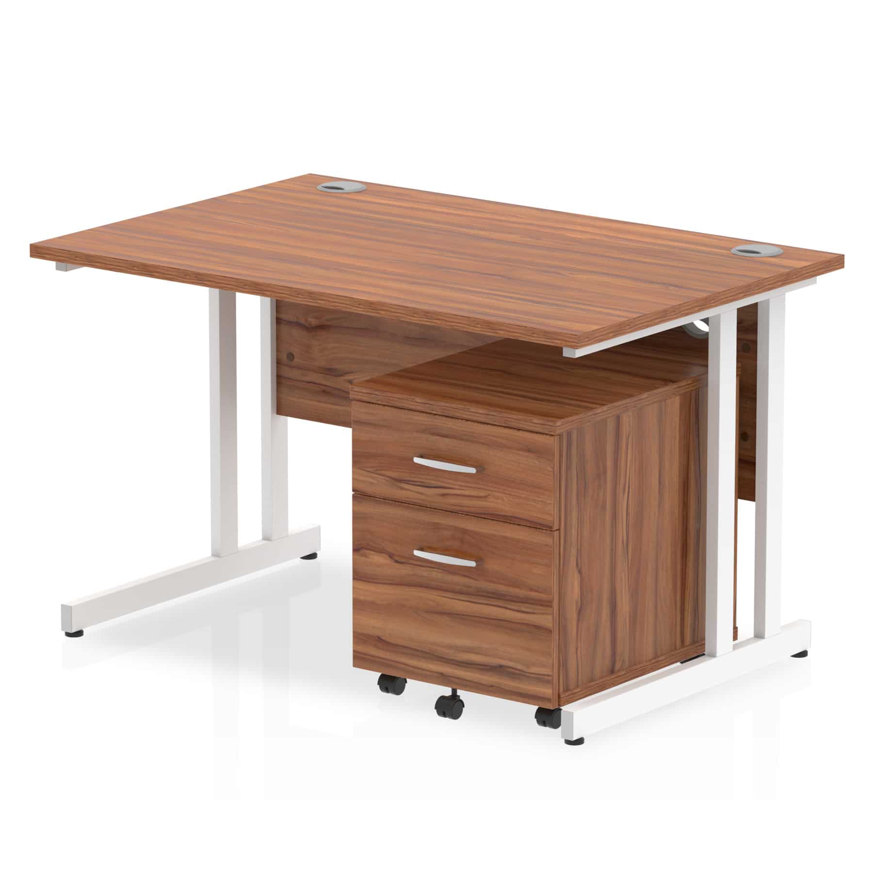 Impulse 1200mm Cantilever Straight Desk With Mobile Pedestal - Image 19