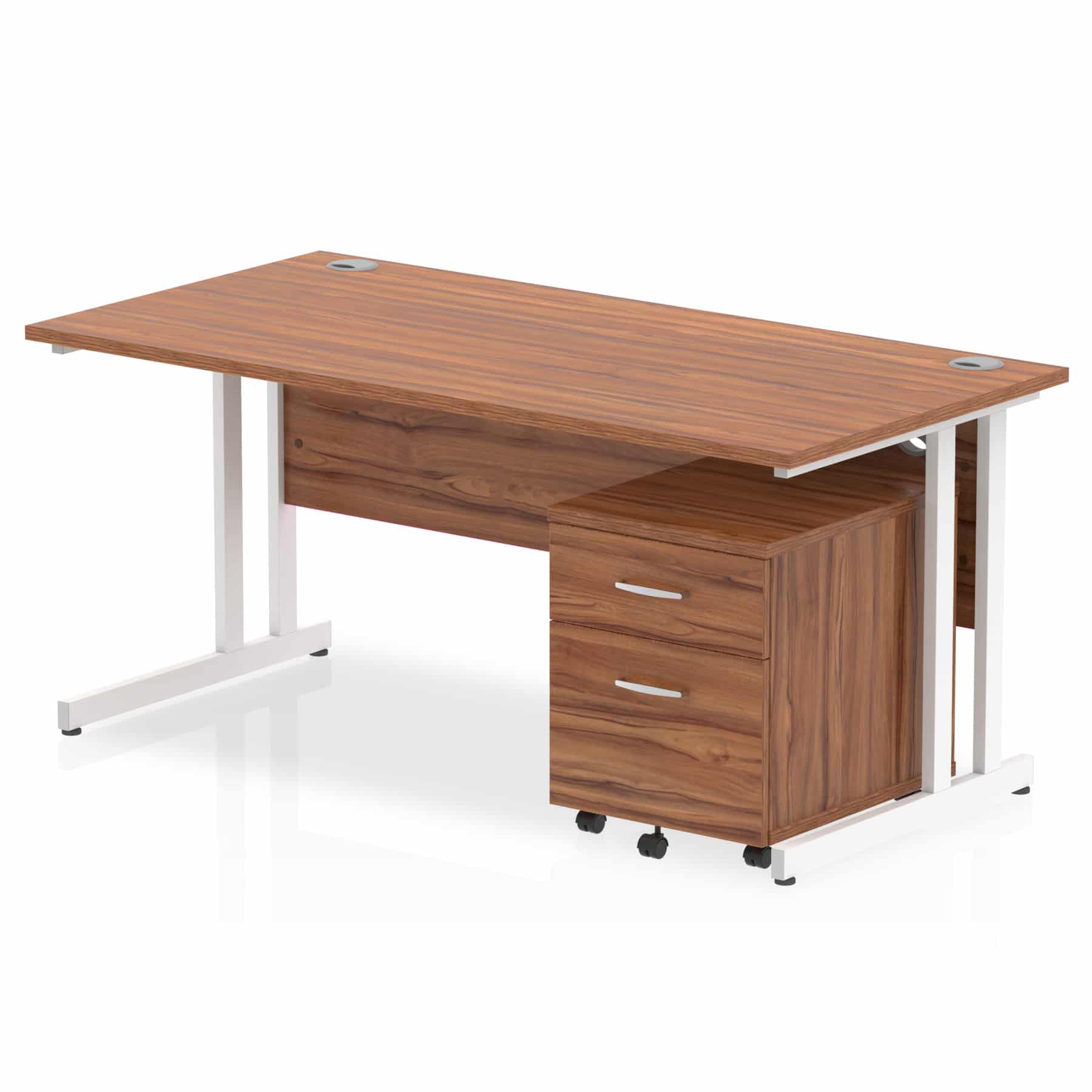 Impulse 1600mm Cantilever Straight Desk With Mobile Pedestal - Image 19