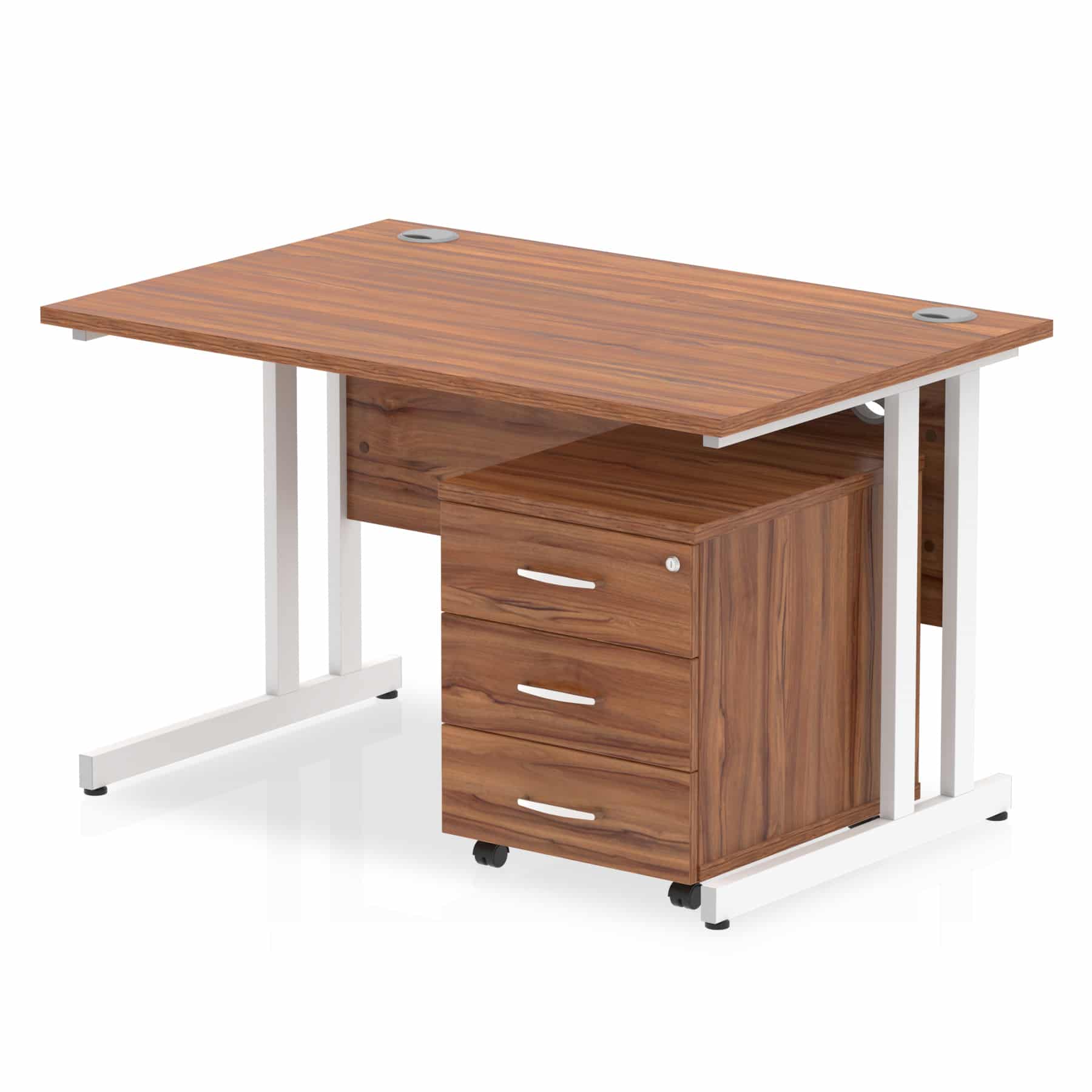 Impulse 1200mm Cantilever Straight Desk With Mobile Pedestal - Image 20
