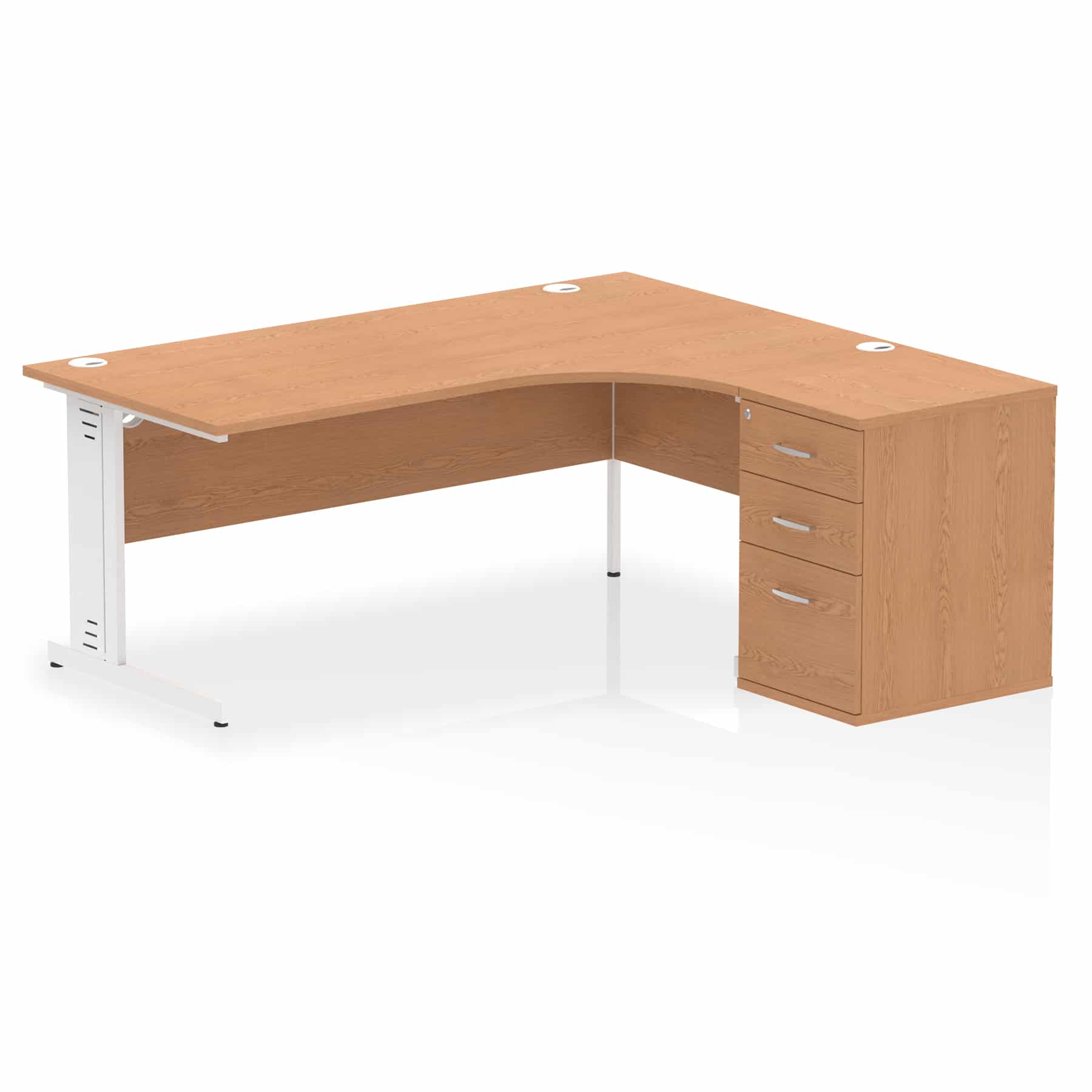 Impulse 1800mm Cable Managed Right Crescent Desk Workstation - Image 21