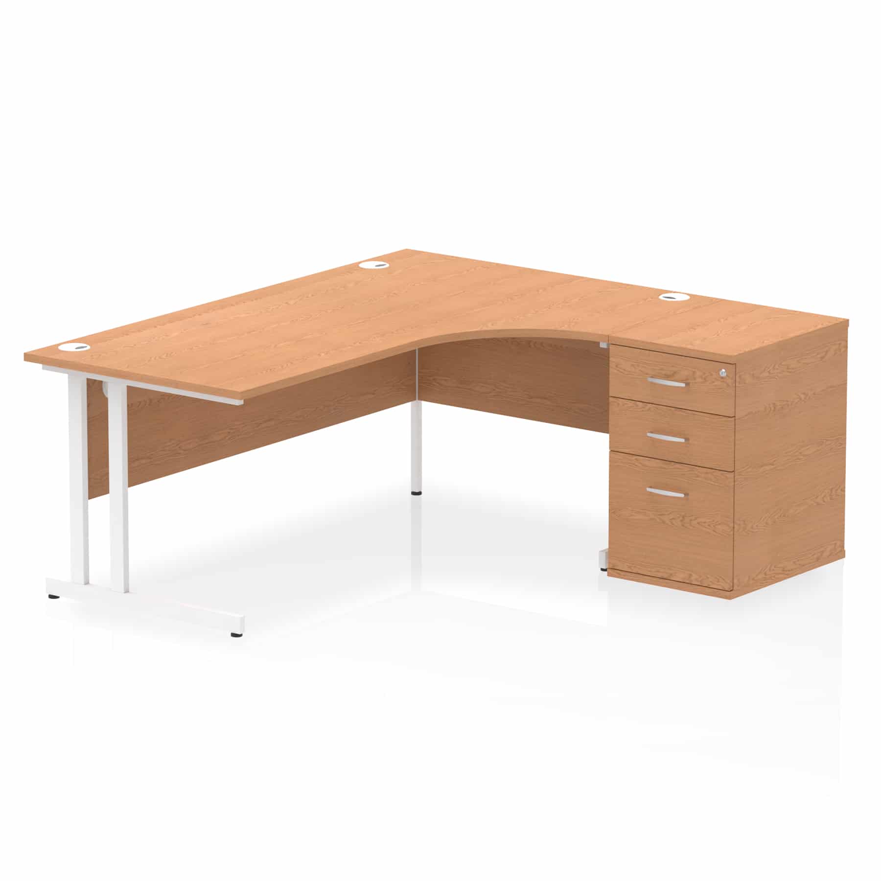 Impulse 1800mm Cantilever Right Crescent Desk Workstation - Image 21