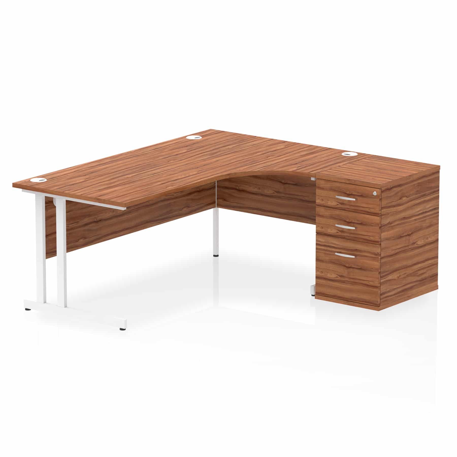 Impulse 1800mm Cantilever Right Crescent Desk Workstation - Image 27