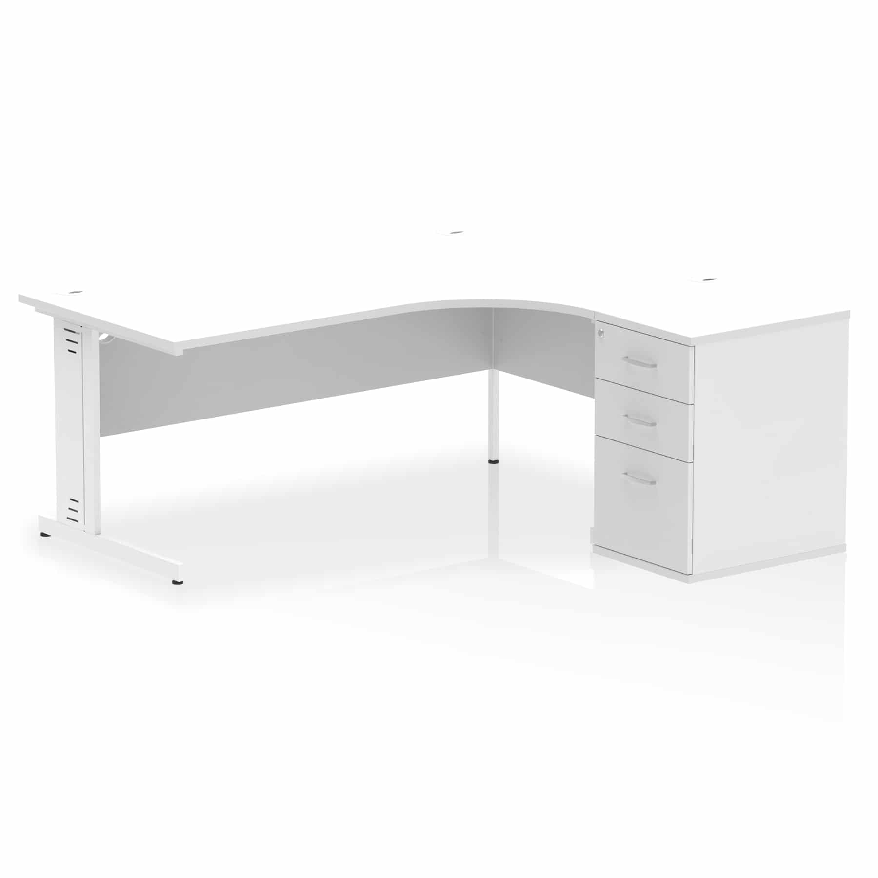 Impulse 1800mm Cable Managed Right Crescent Desk Workstation - Image 33