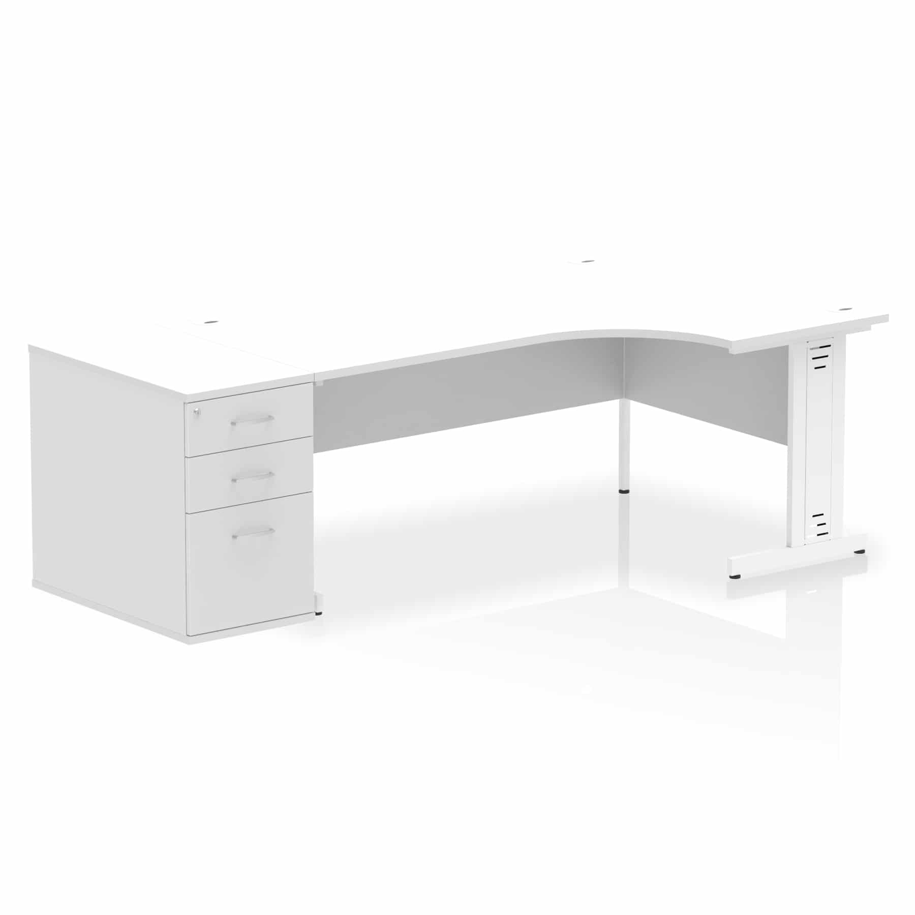 Impulse 1800mm Cable Managed Right Crescent Desk Workstation - Image 36