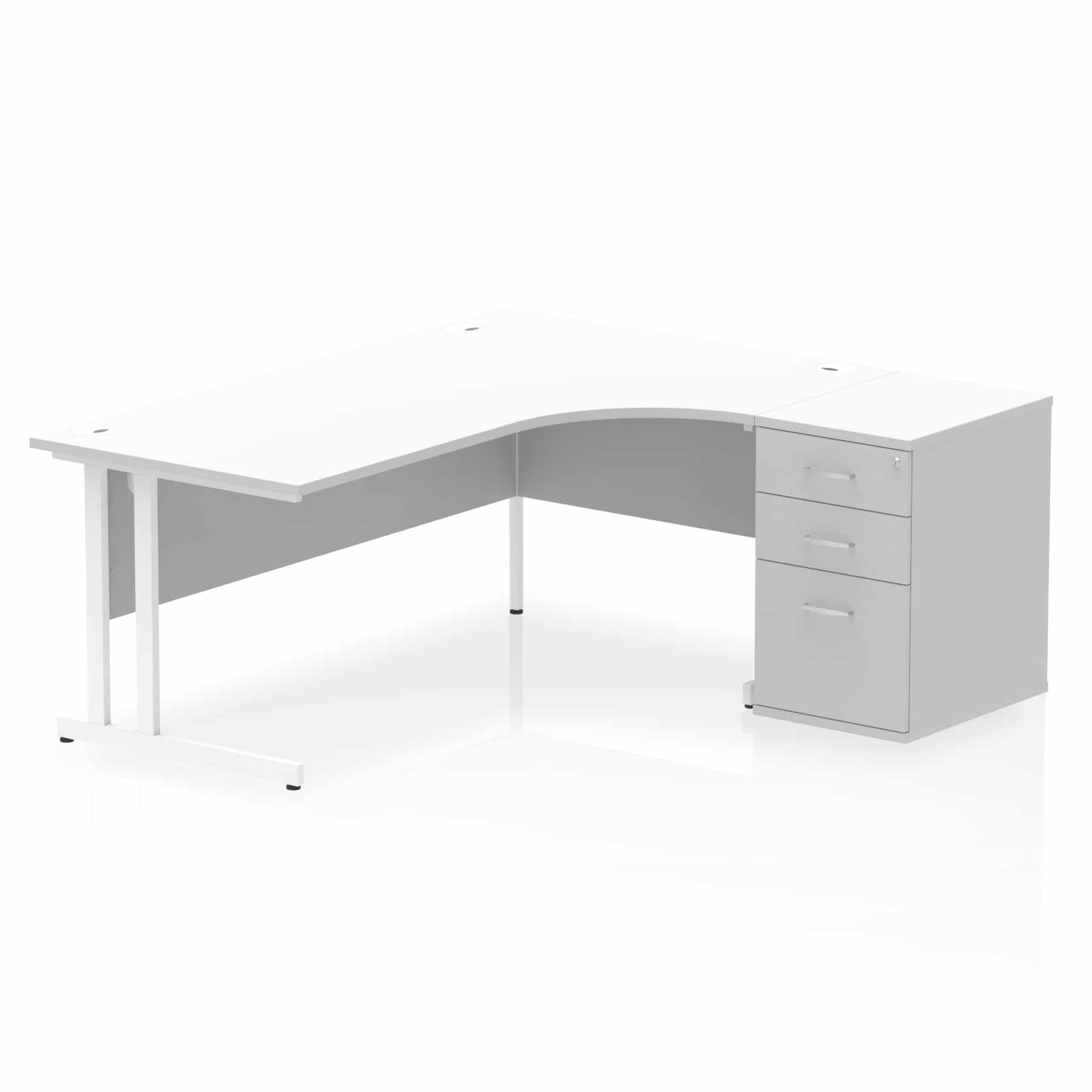 Impulse 1800mm Cantilever Right Crescent Desk Workstation - Image 33