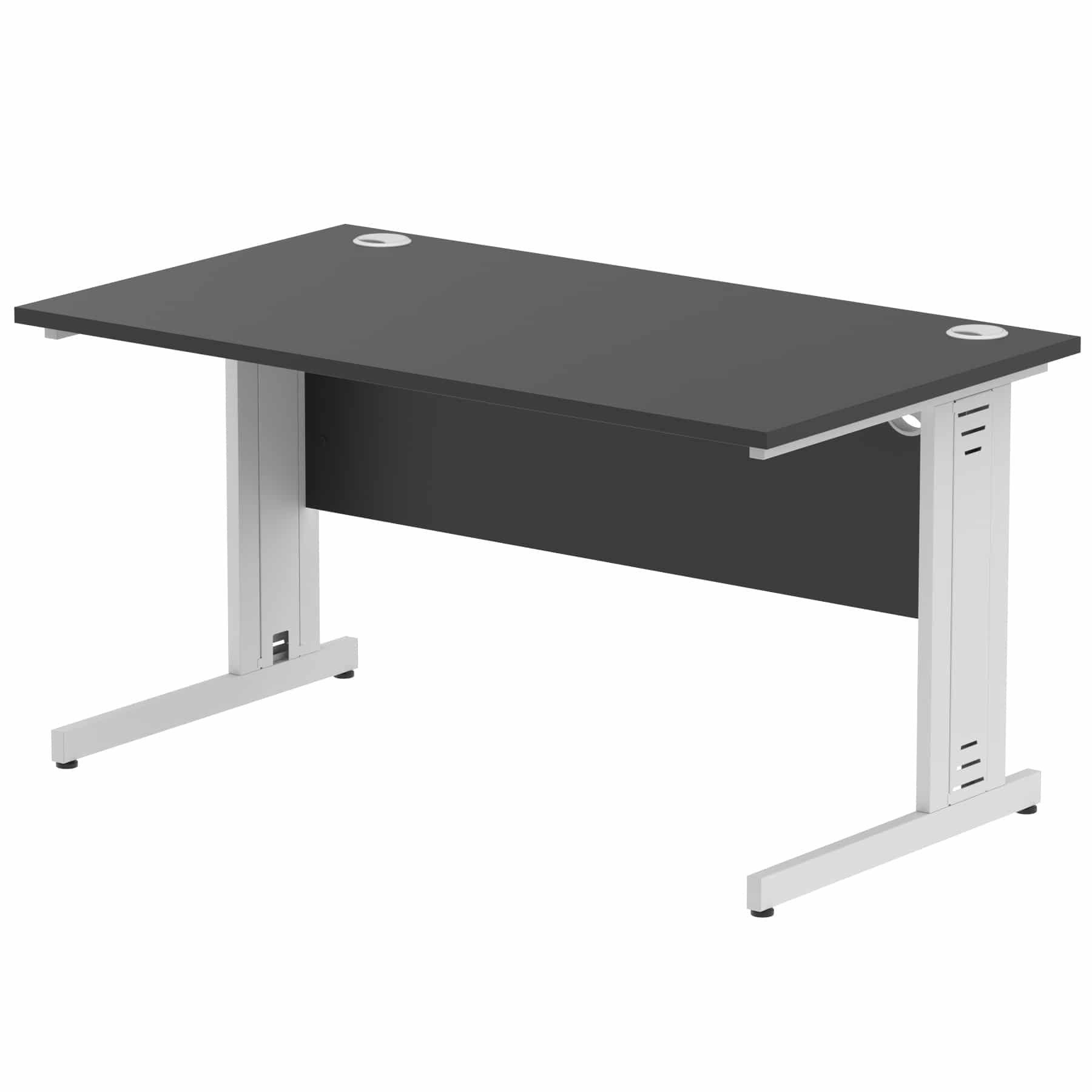 Impulse 1400mm Straight Desk Cable Managed Leg - Image 97