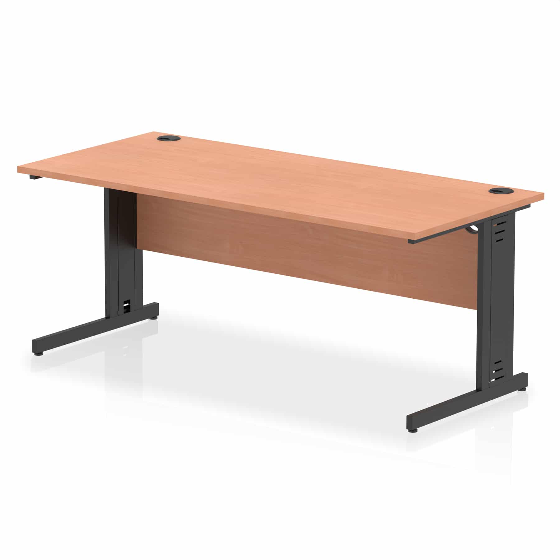 Impulse 1800mm Straight Desk Cable Managed Leg - Image 100