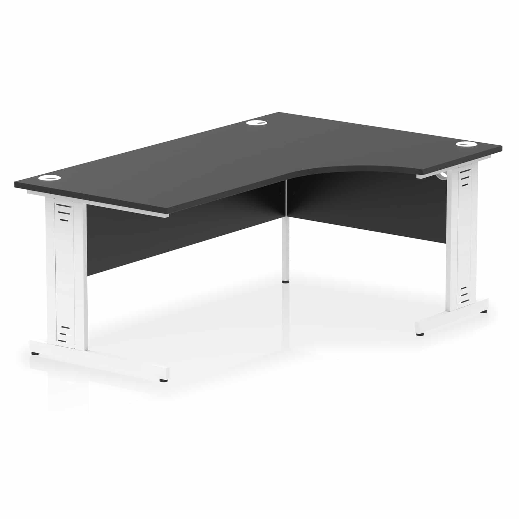 Impulse 1800mm Right Crescent Desk Cable Managed Leg - Image 21