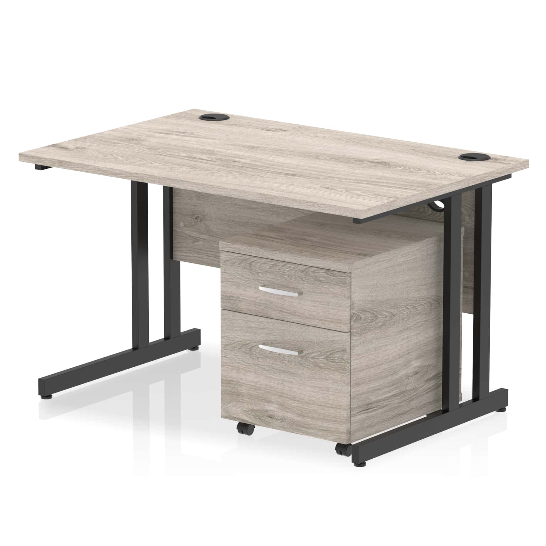 Impulse 1200mm Cantilever Straight Desk With Mobile Pedestal - Image 27