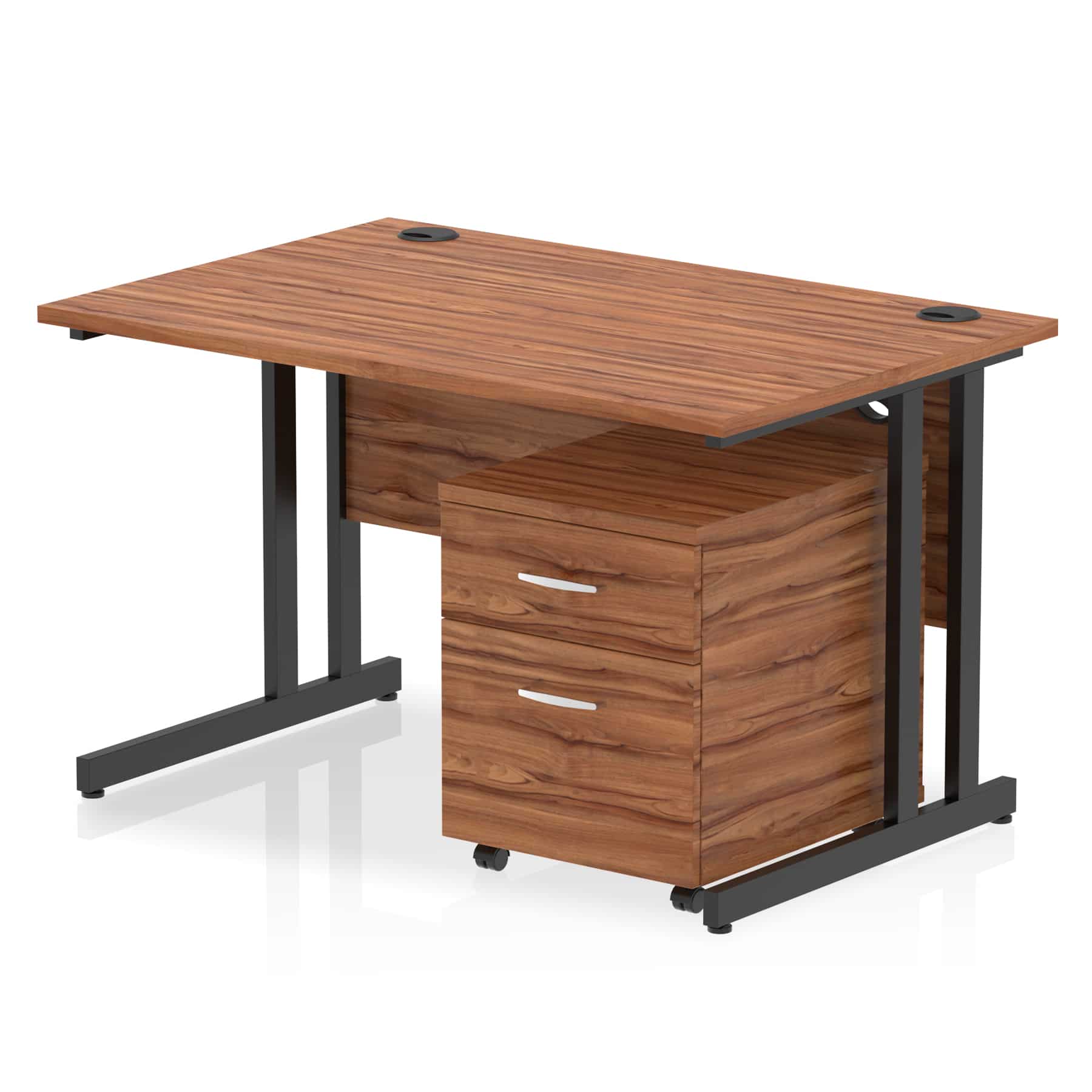 Impulse 1200mm Cantilever Straight Desk With Mobile Pedestal - Image 31