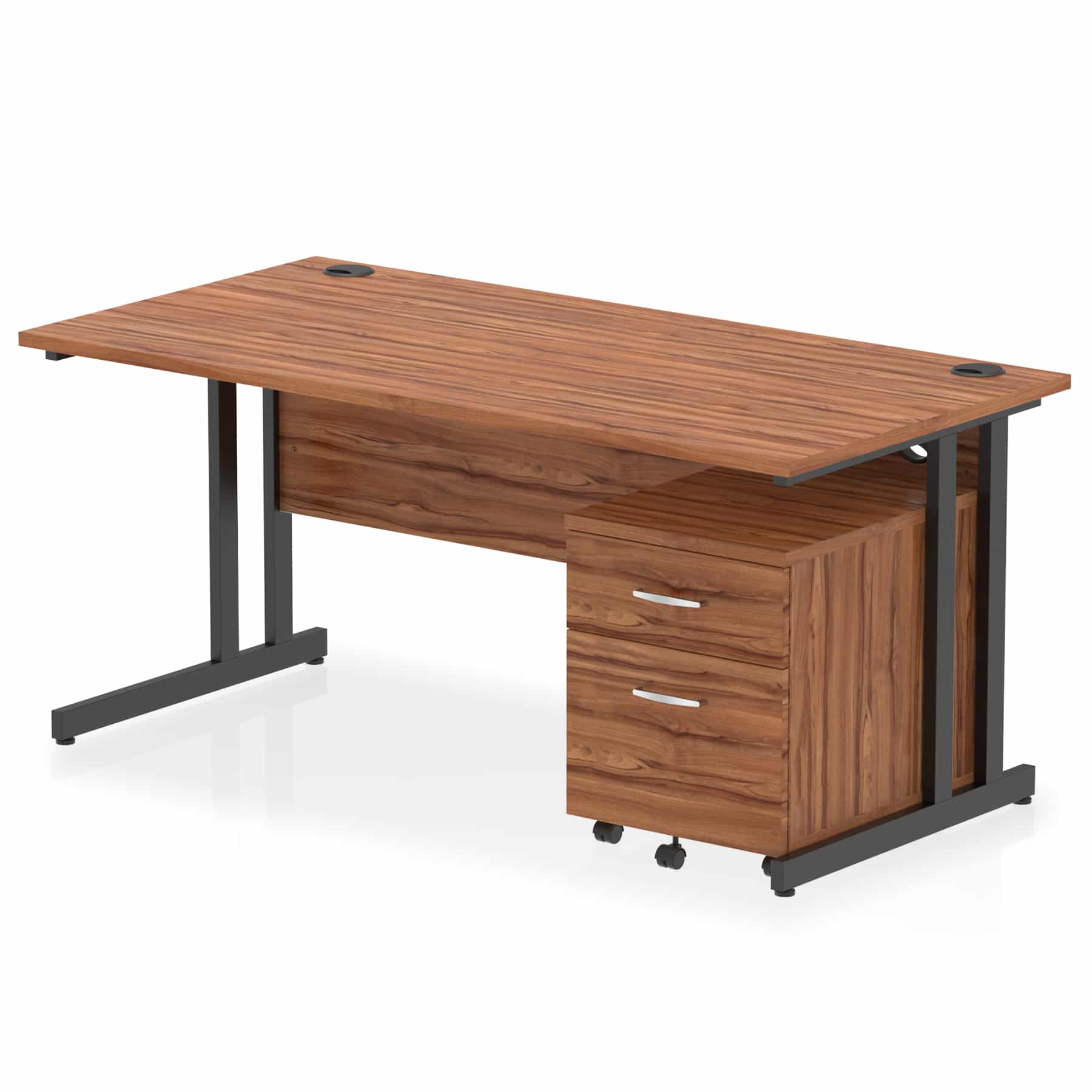 Impulse 1600mm Cantilever Straight Desk With Mobile Pedestal - Image 31