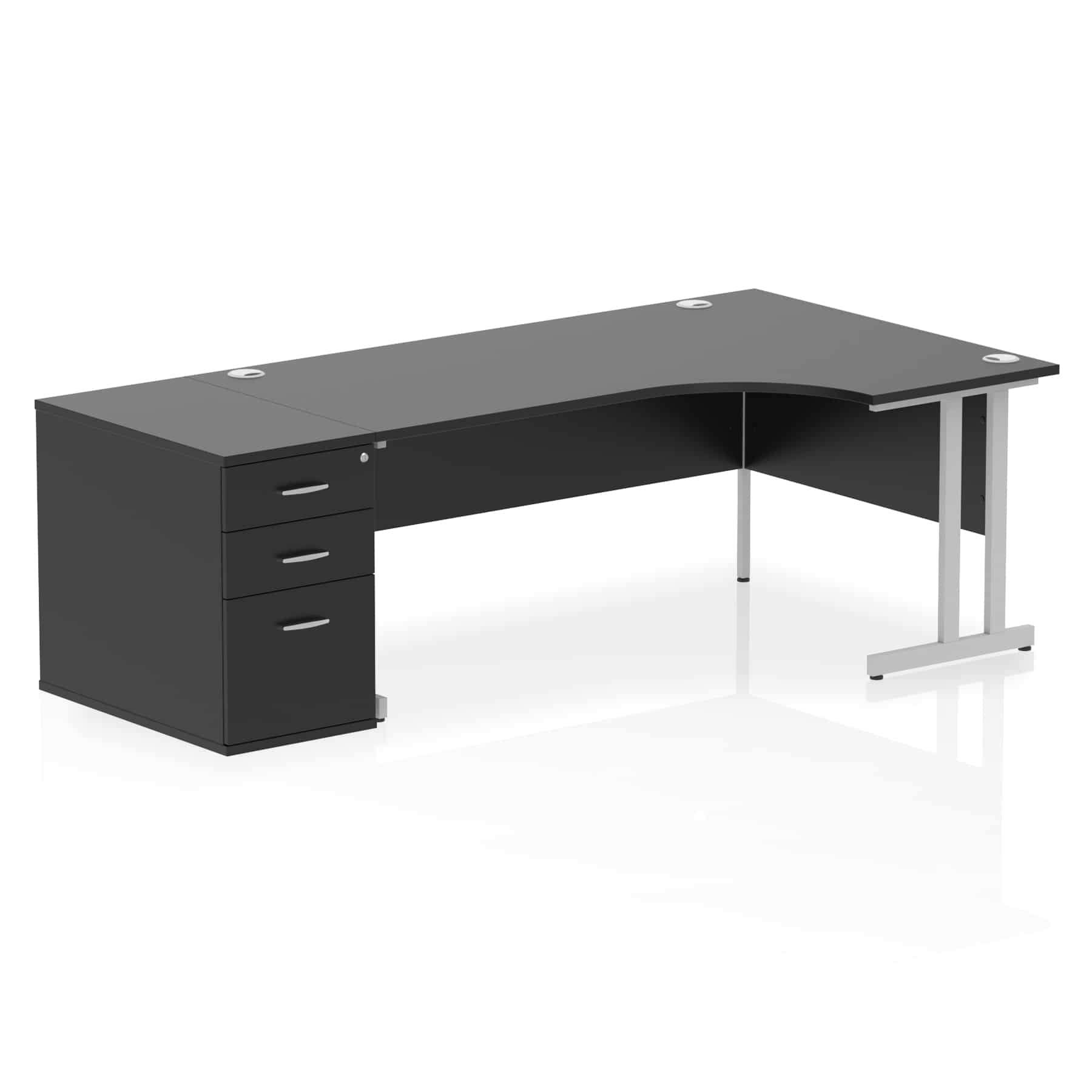 Impulse 1800mm Cantilever Right Crescent Desk Workstation - Image 41