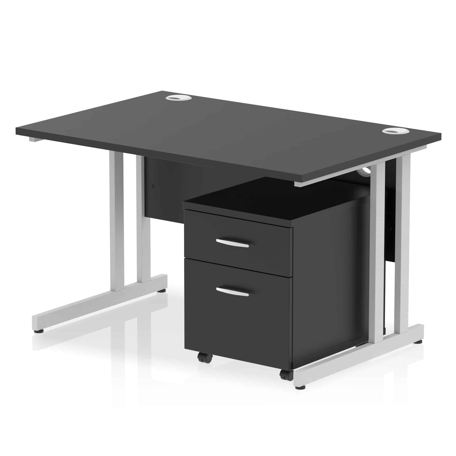 Impulse 1200mm Cantilever Straight Desk With Mobile Pedestal - Image 39