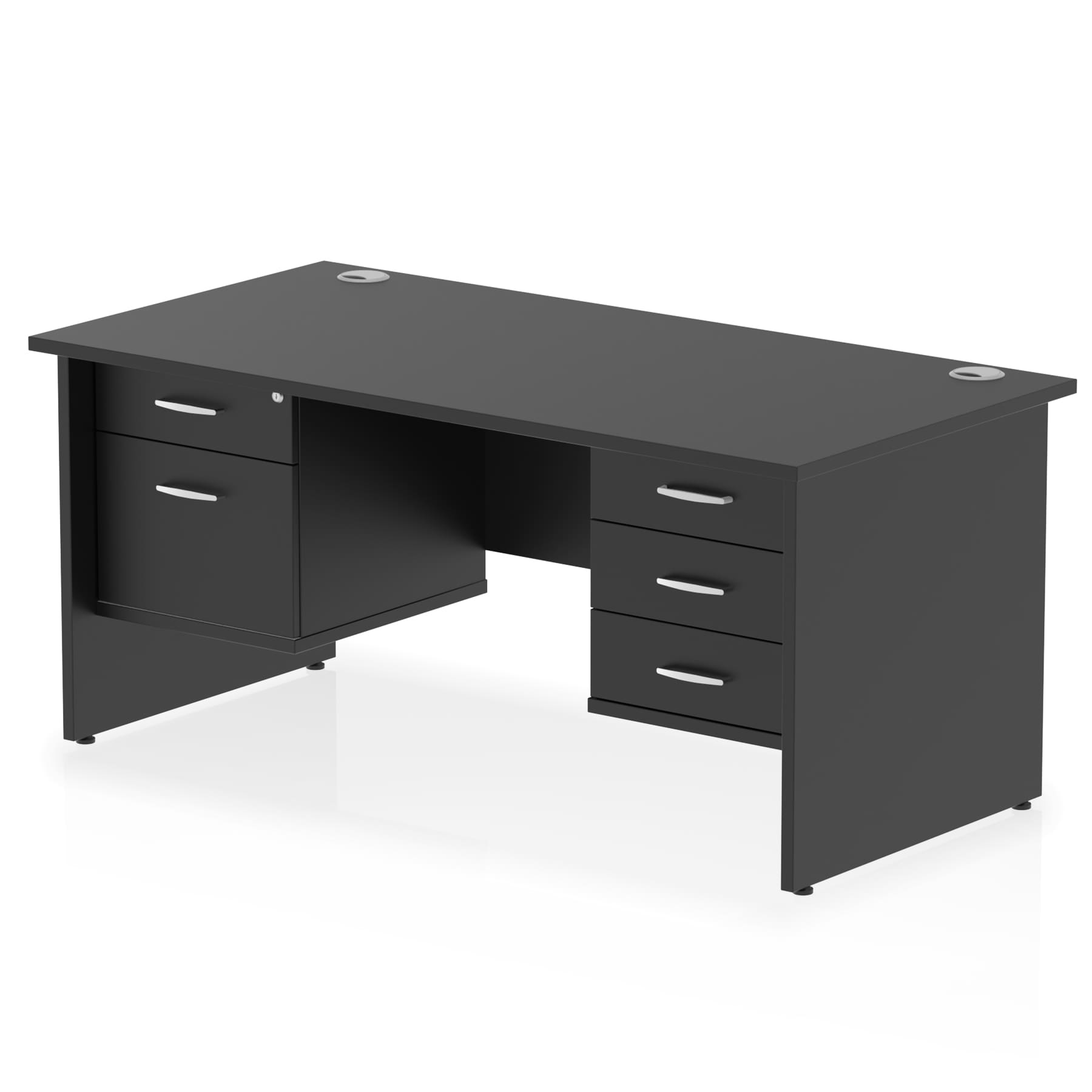 Impulse 1600mm Panel End Straight Desk With Two Fixed Pedestal - Image 36