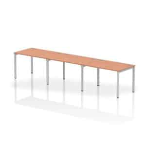 Impulse Single Row Bench Desk - 3 Person