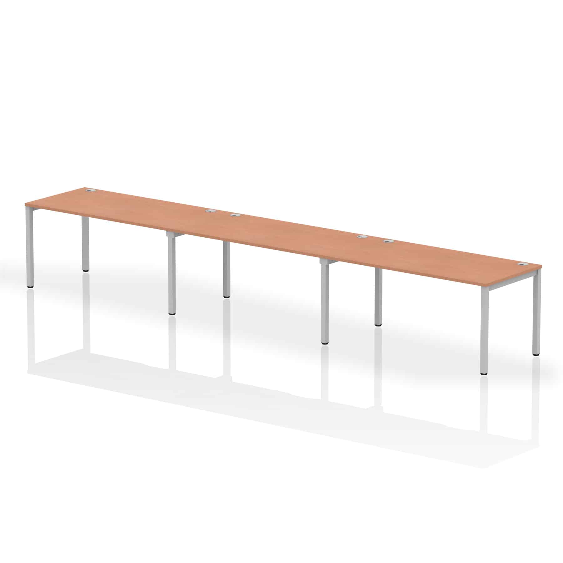 Impulse Single Row Bench Desk - 3 Person - Image 25